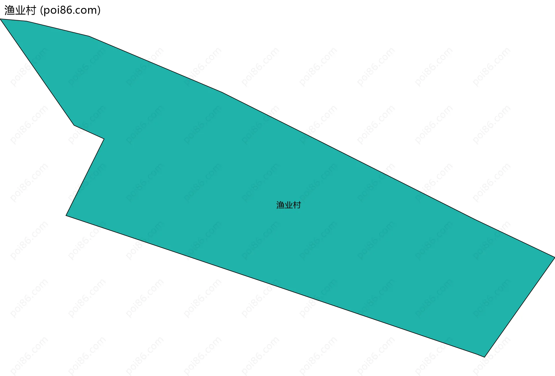 渔业村边界地图