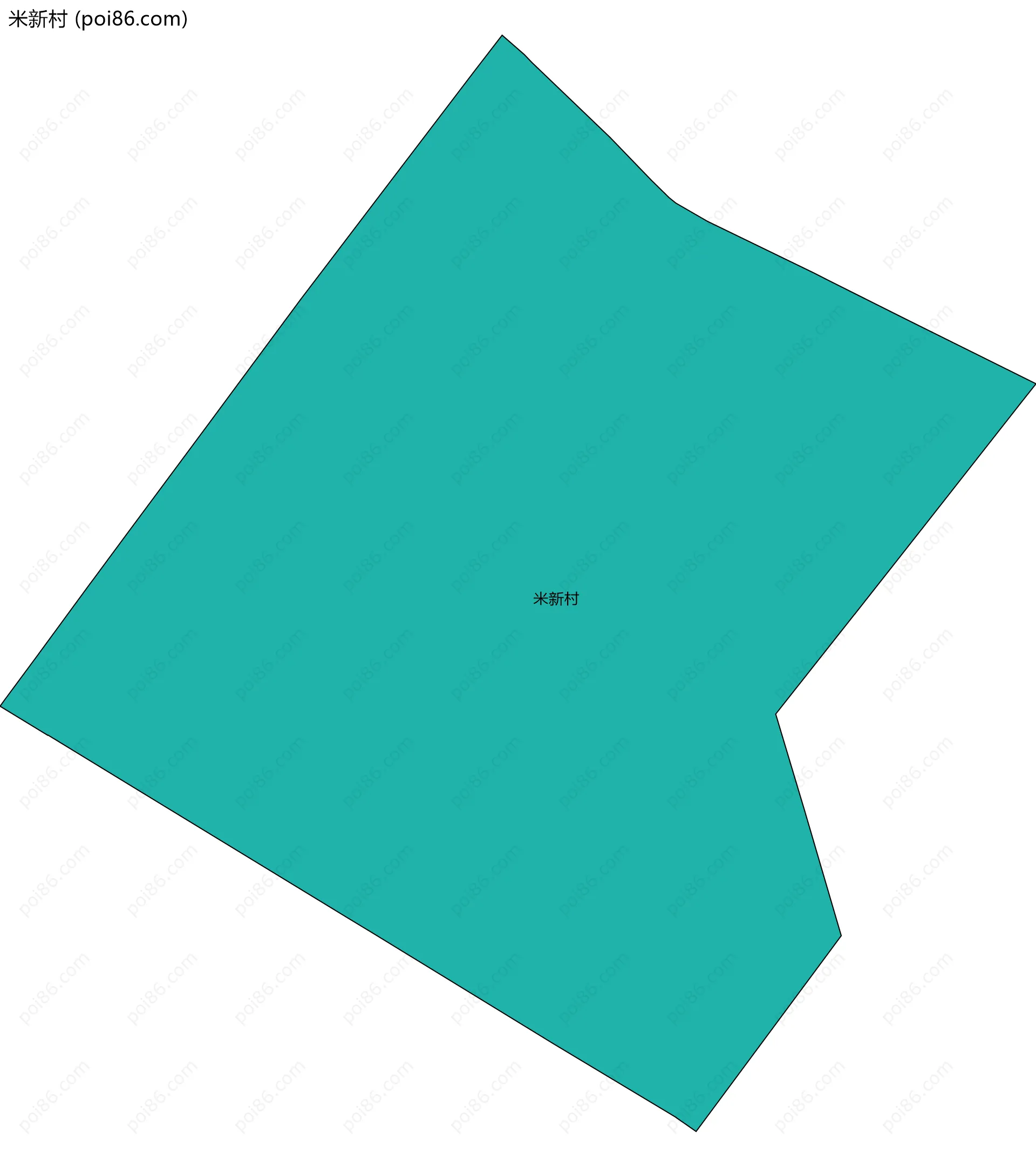 米新村边界地图