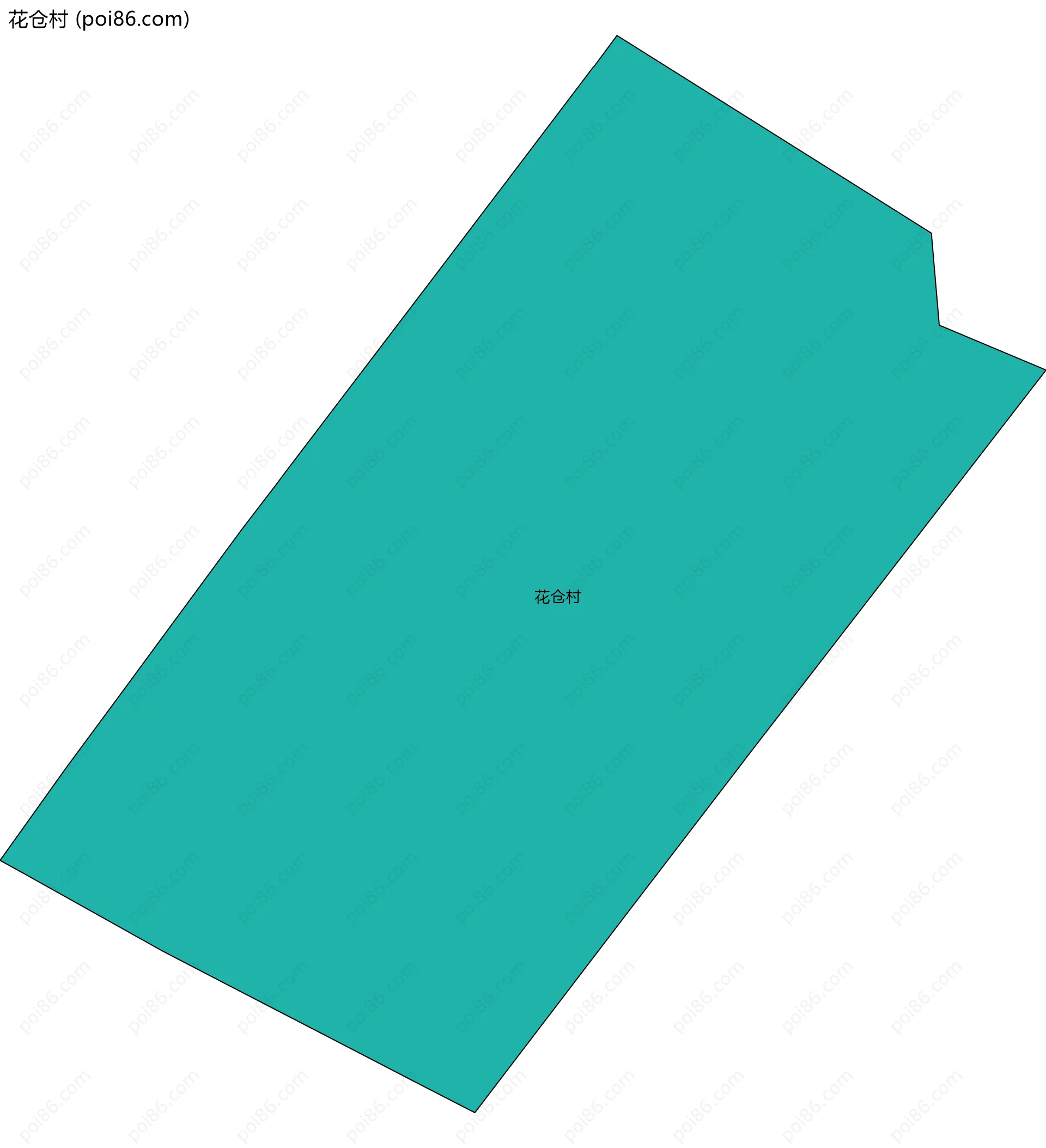 花仓村边界地图