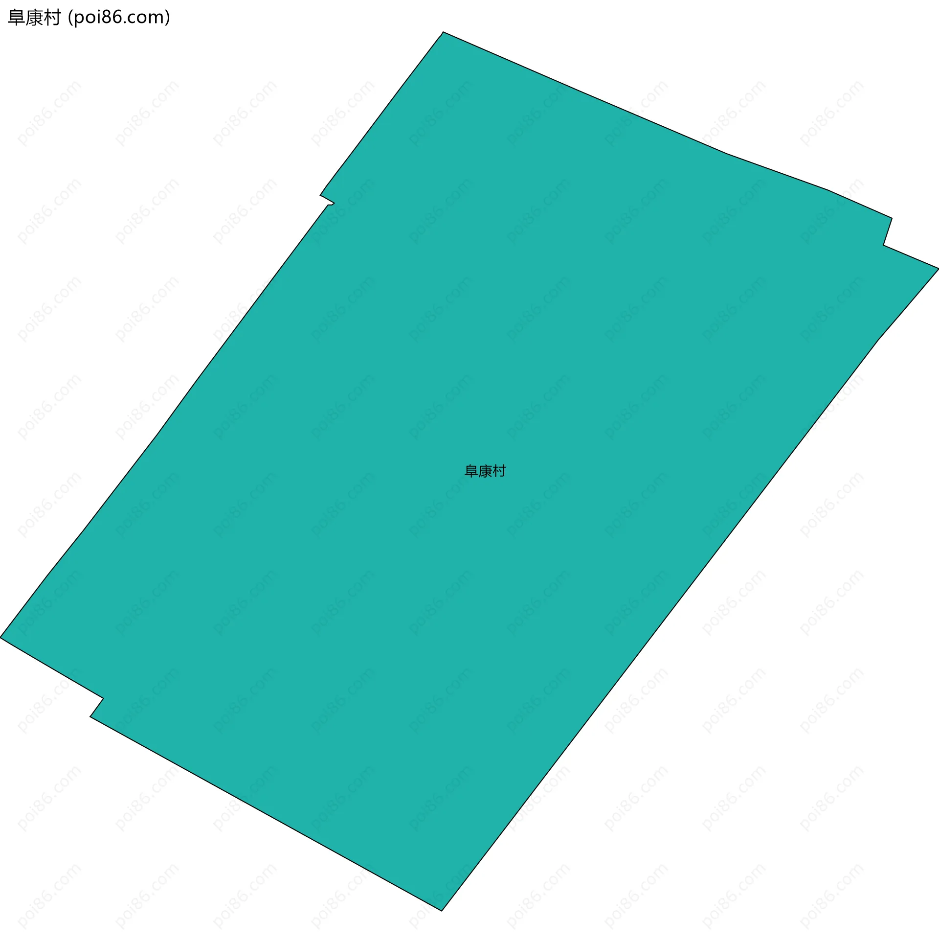 阜康村边界地图