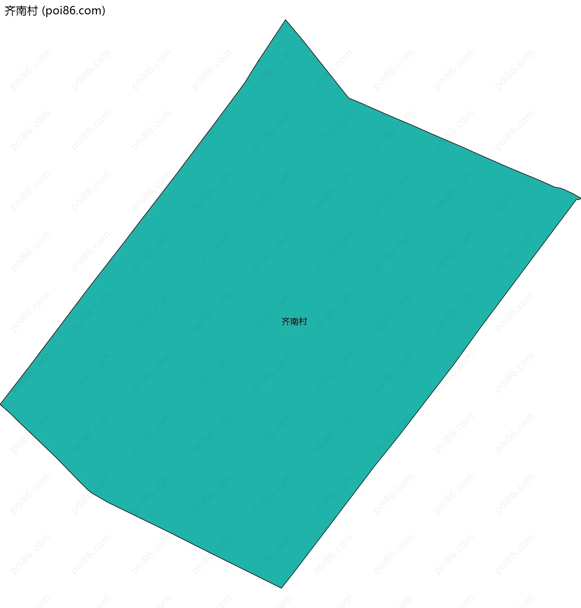 齐南村边界地图