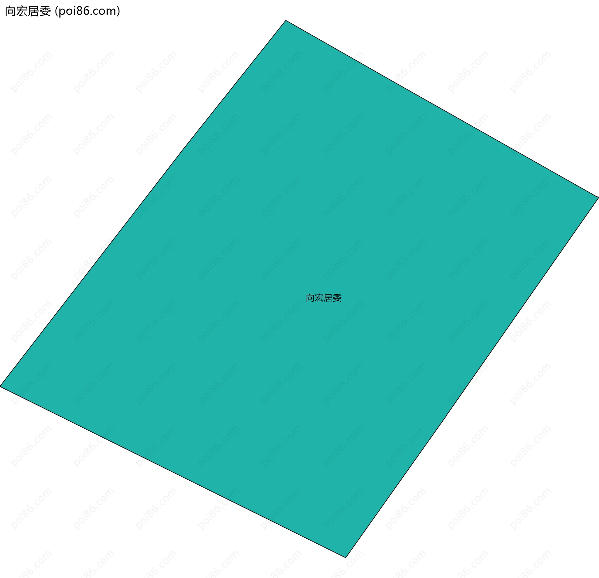 向宏居委边界地图