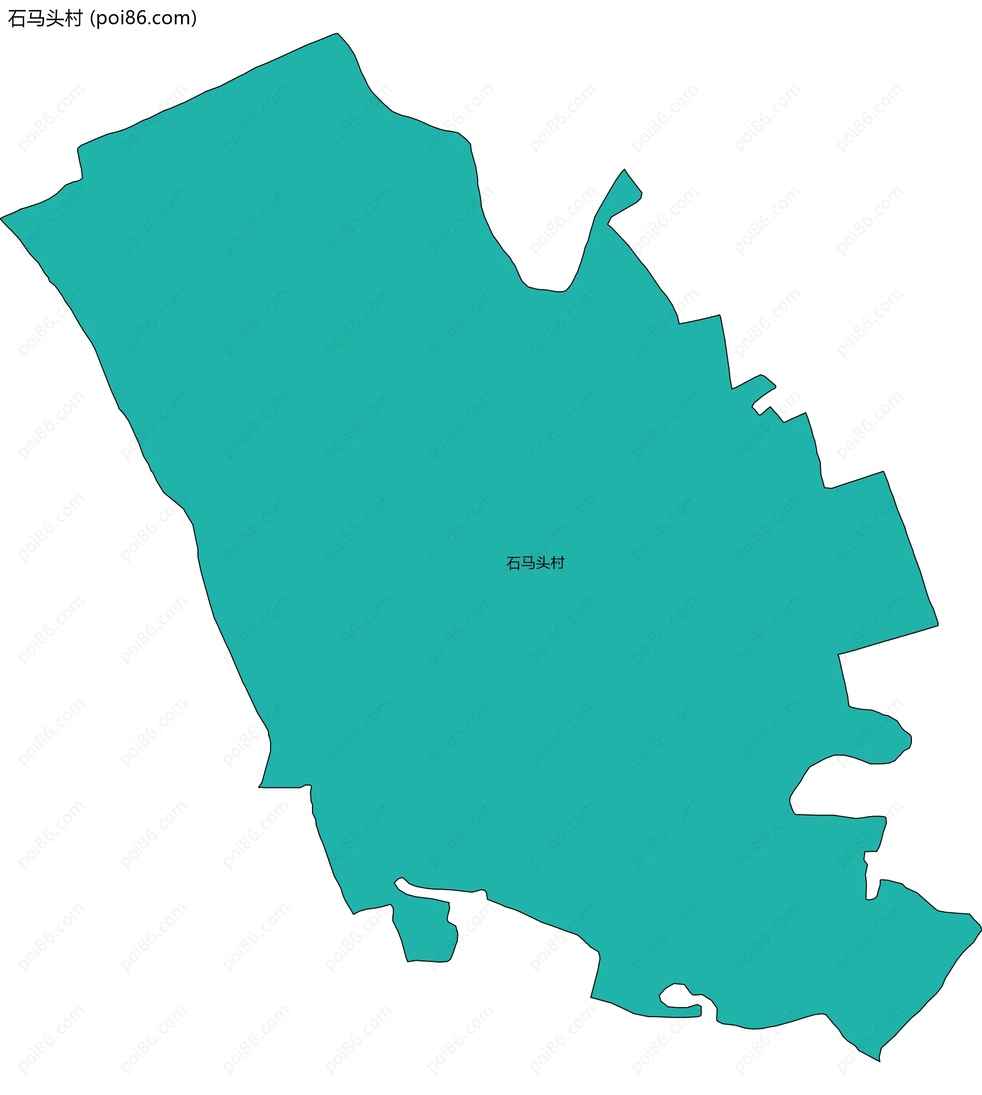 石马头村边界地图