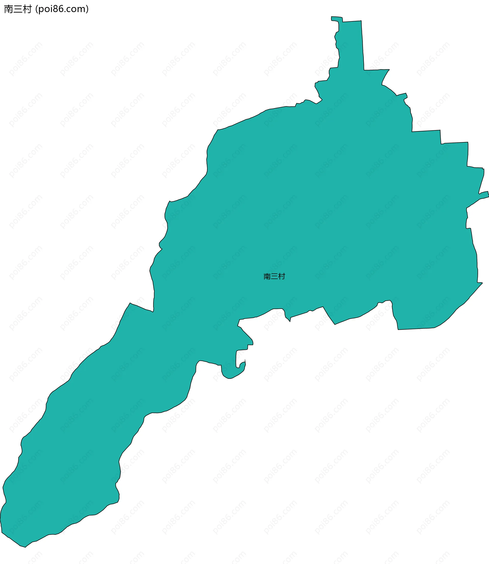 南三村边界地图