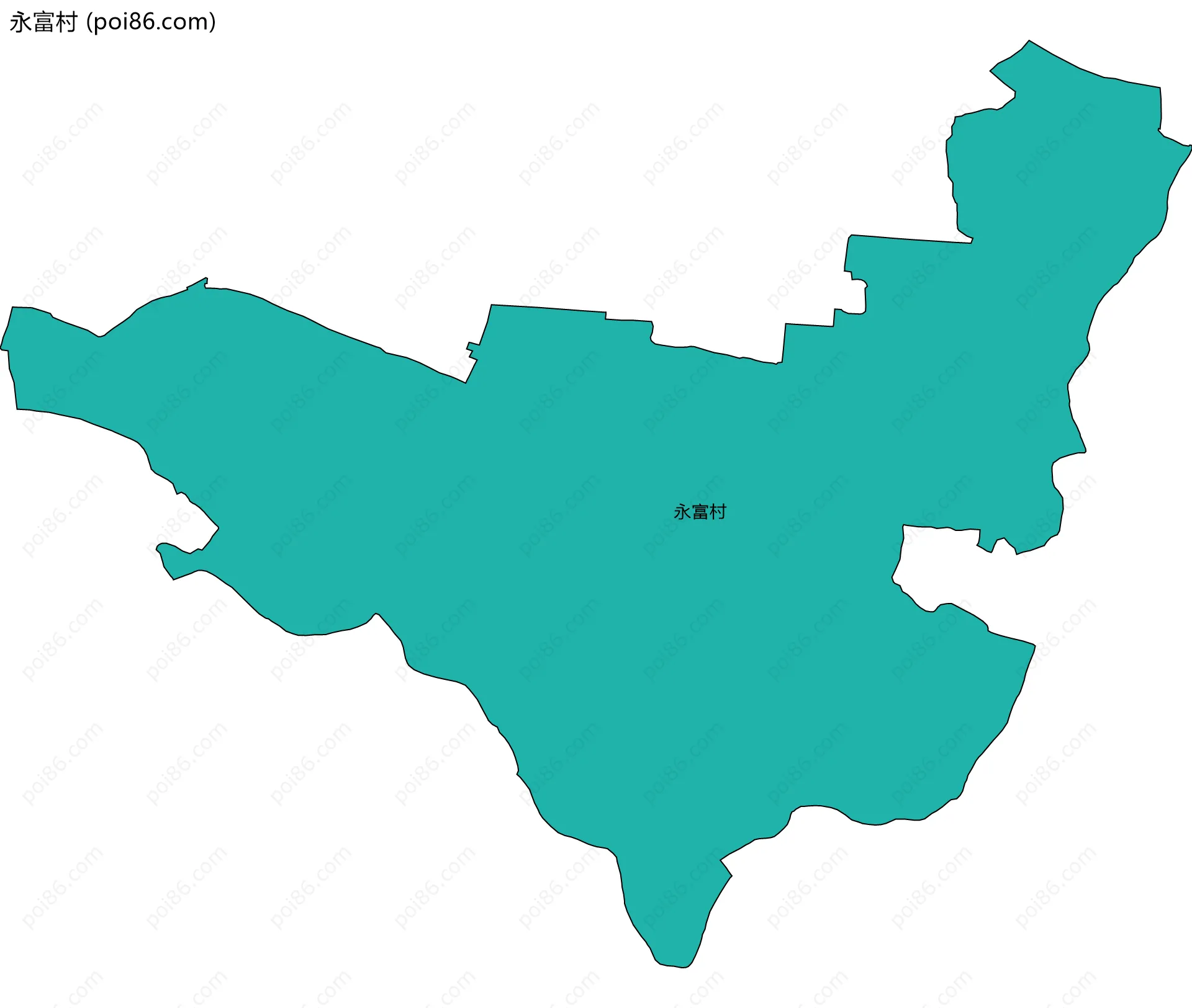 永富村边界地图