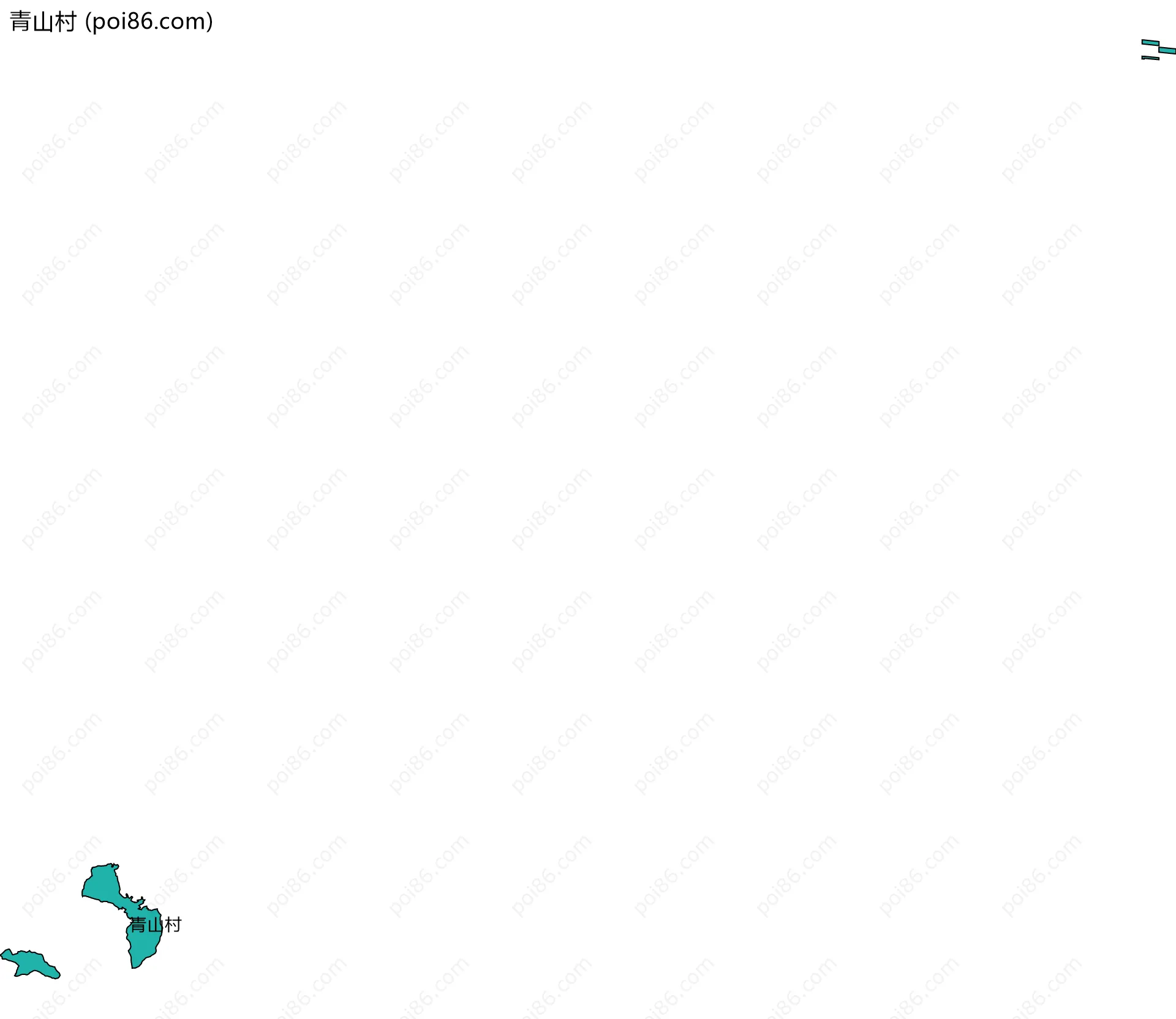 青山村边界地图