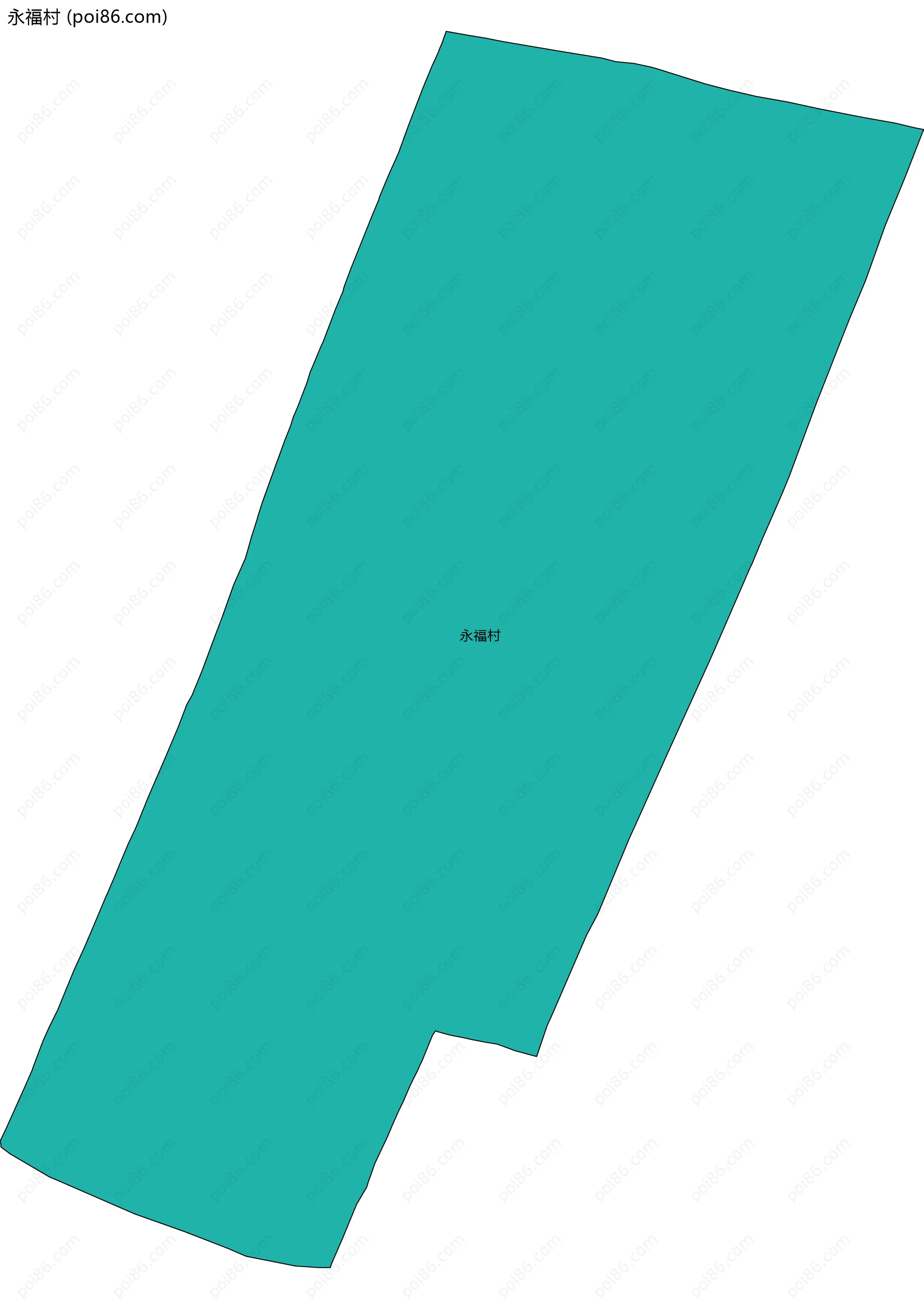 永福村边界地图