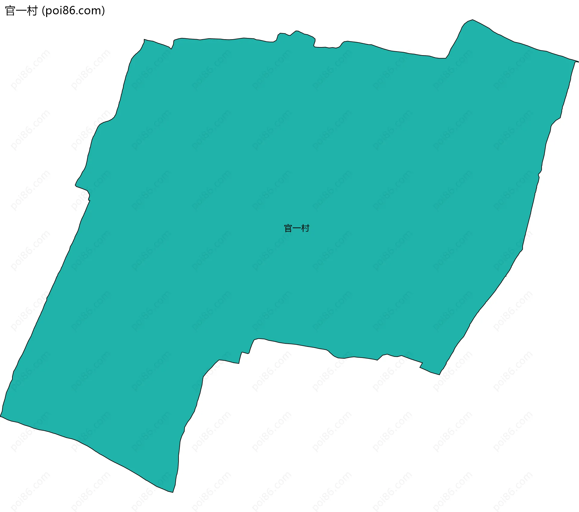 官一村边界地图