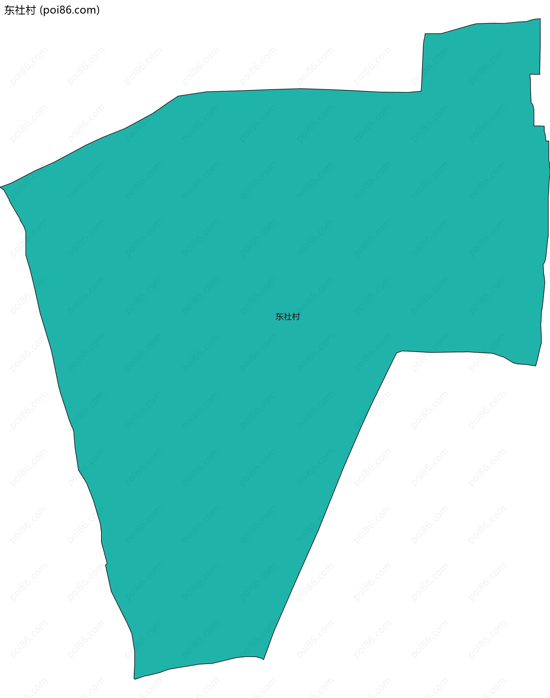 东社村边界地图