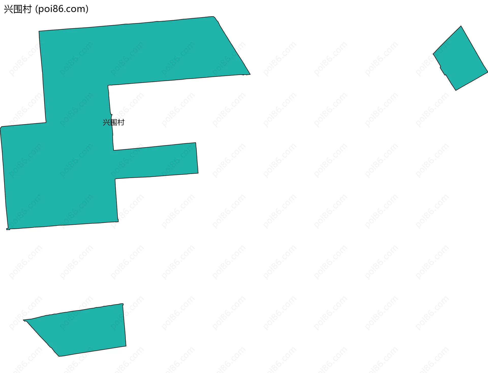 兴围村边界地图