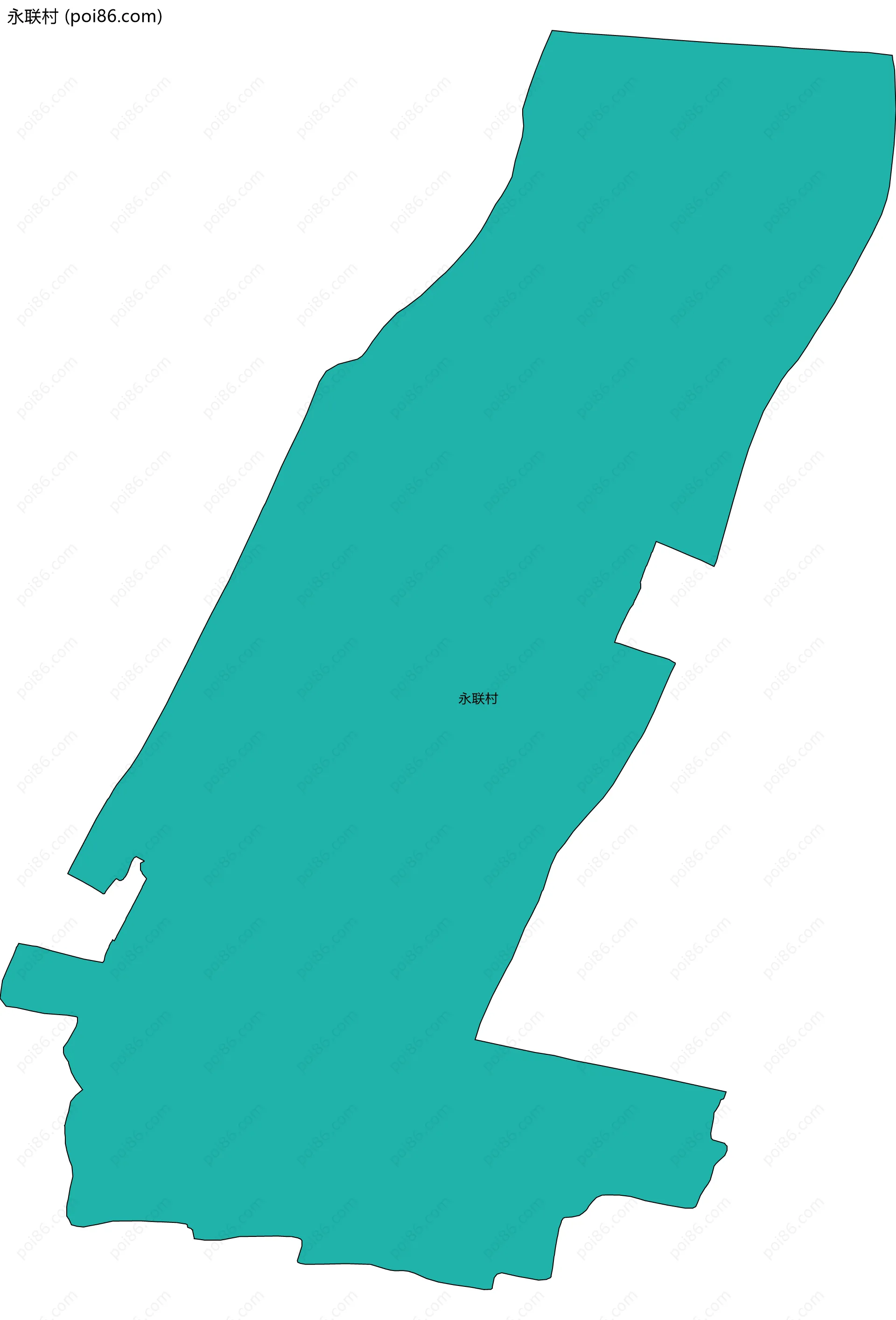 永联村边界地图