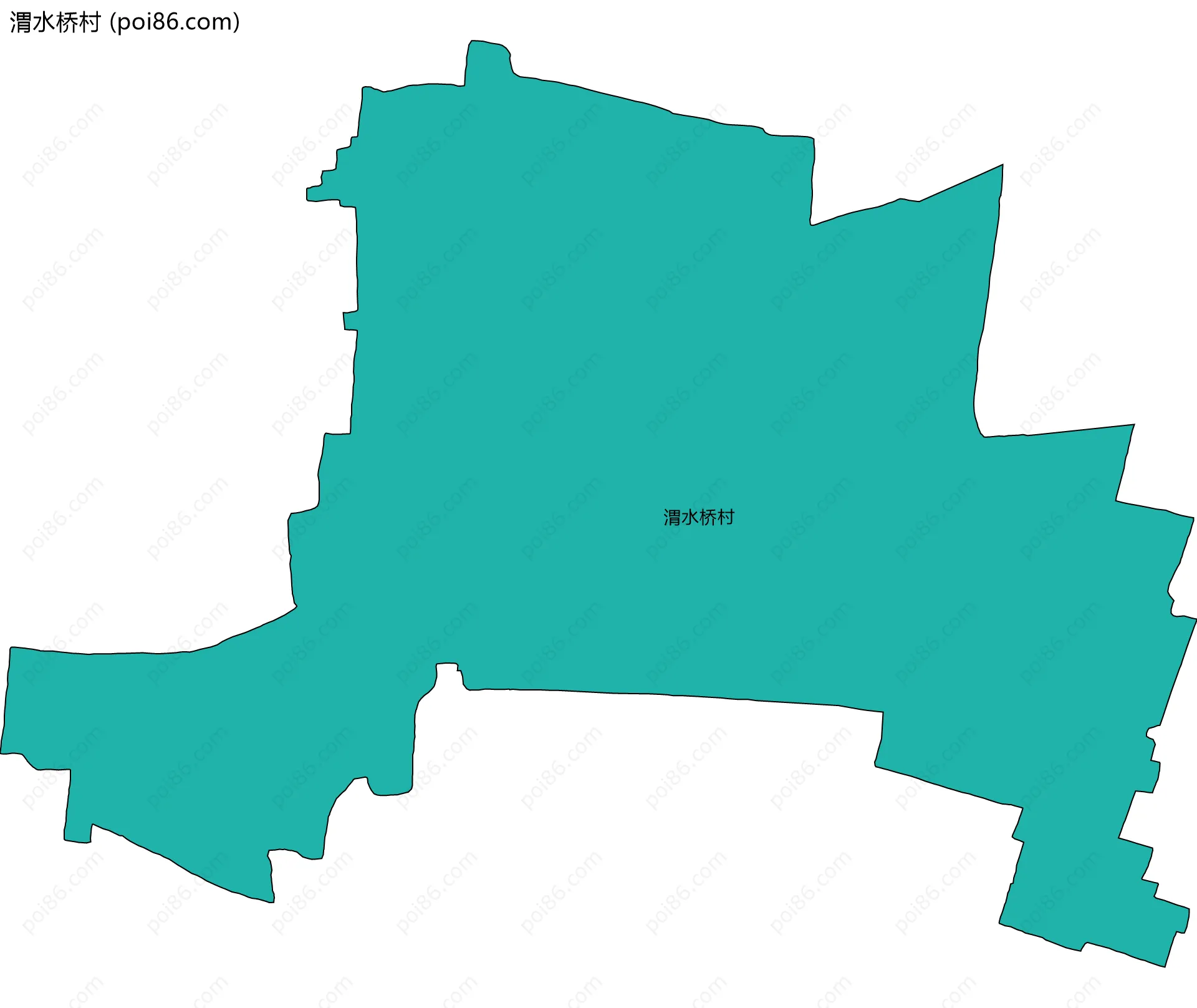 渭水桥村边界地图