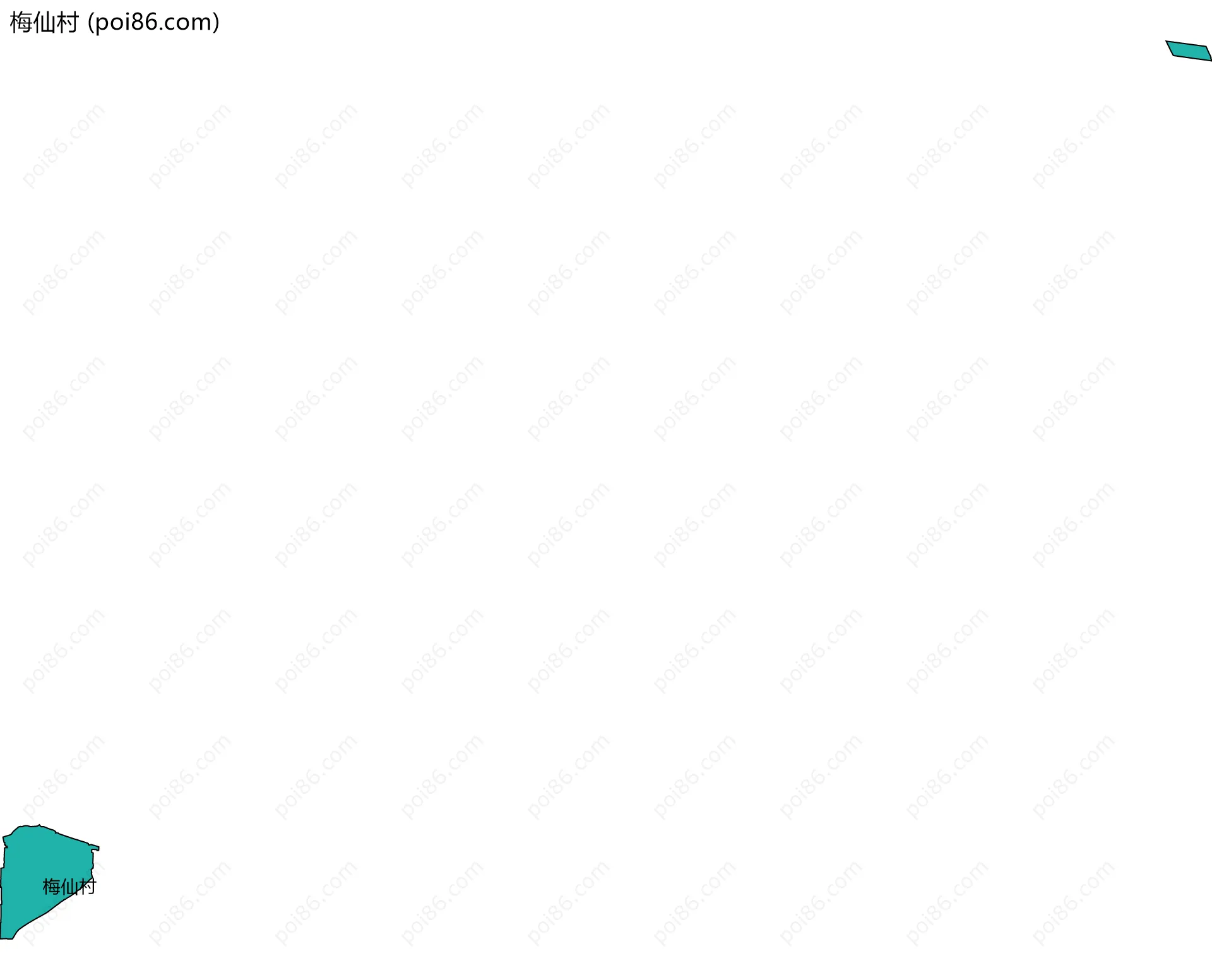 梅仙村边界地图