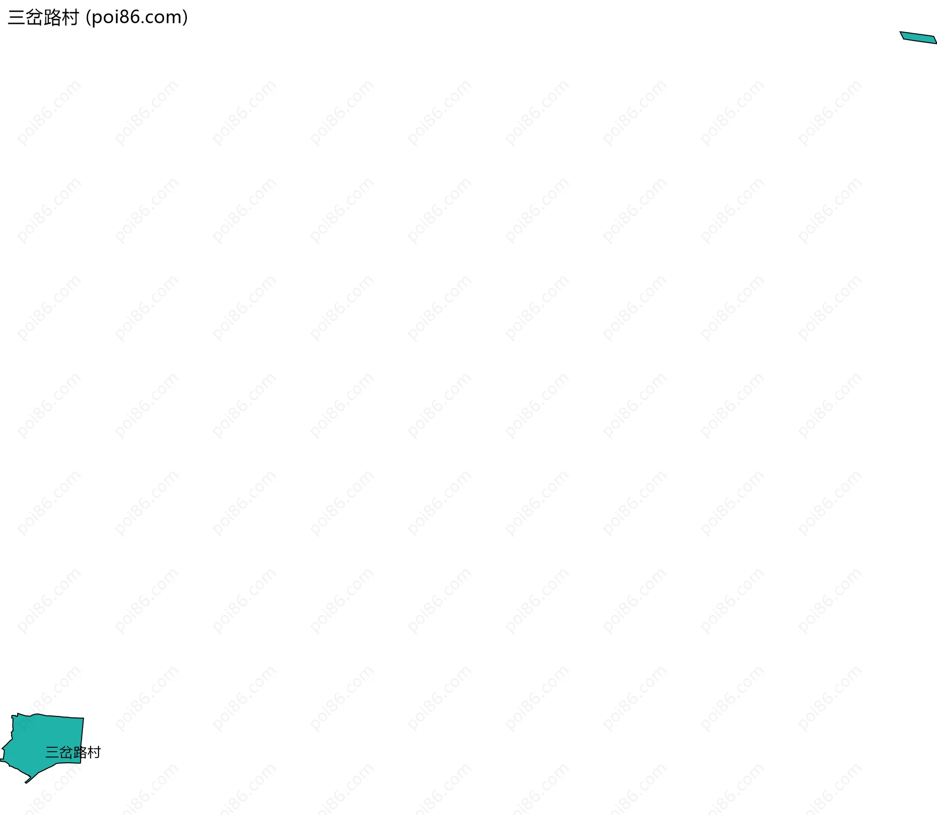 三岔路村边界地图