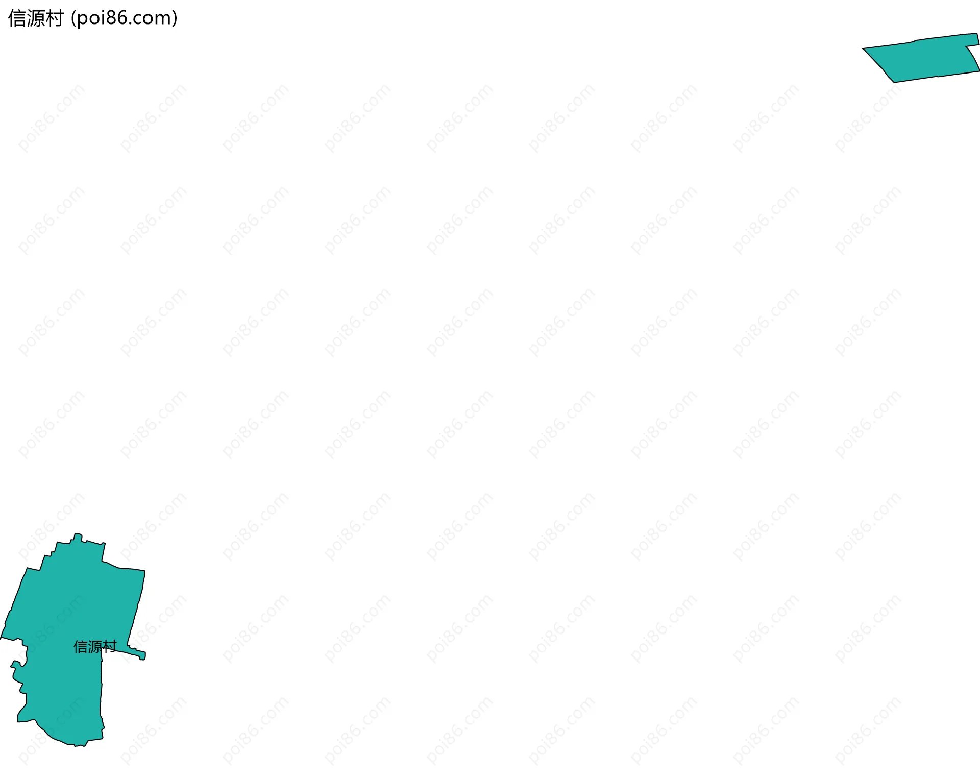 信源村边界地图