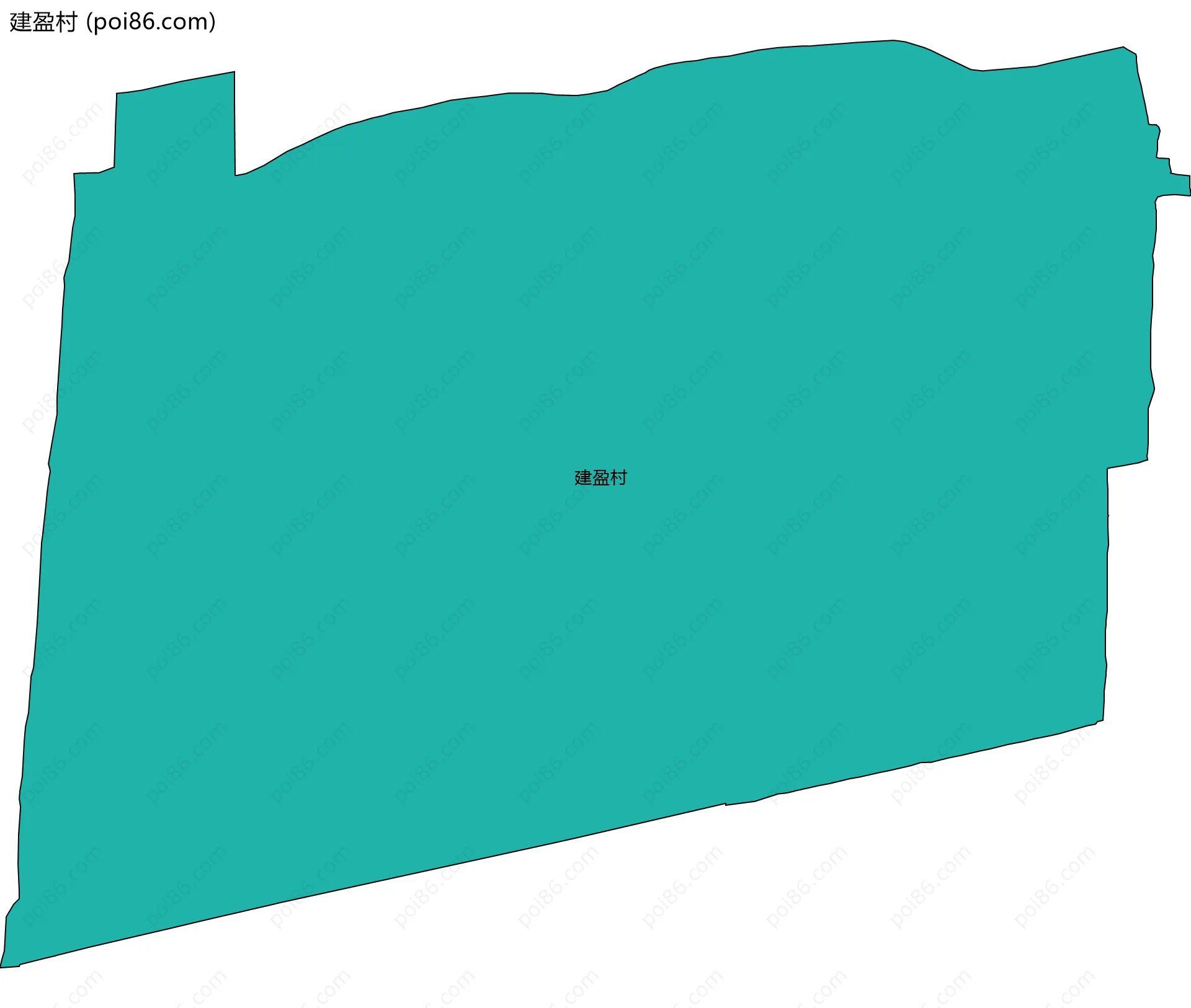 建盈村边界地图