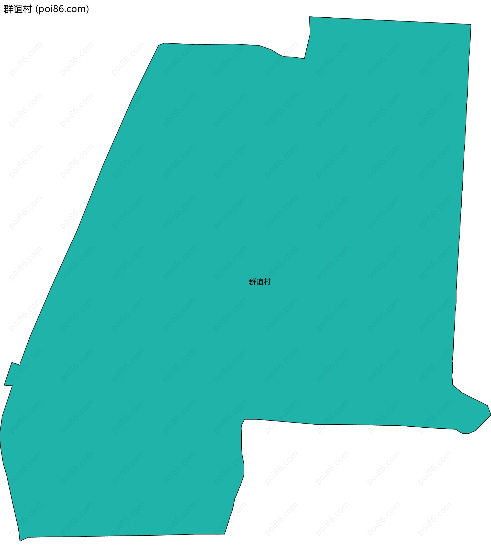 群谊村边界地图