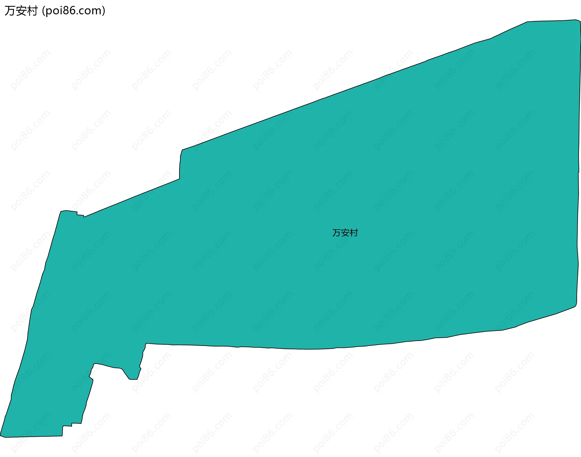 万安村边界地图