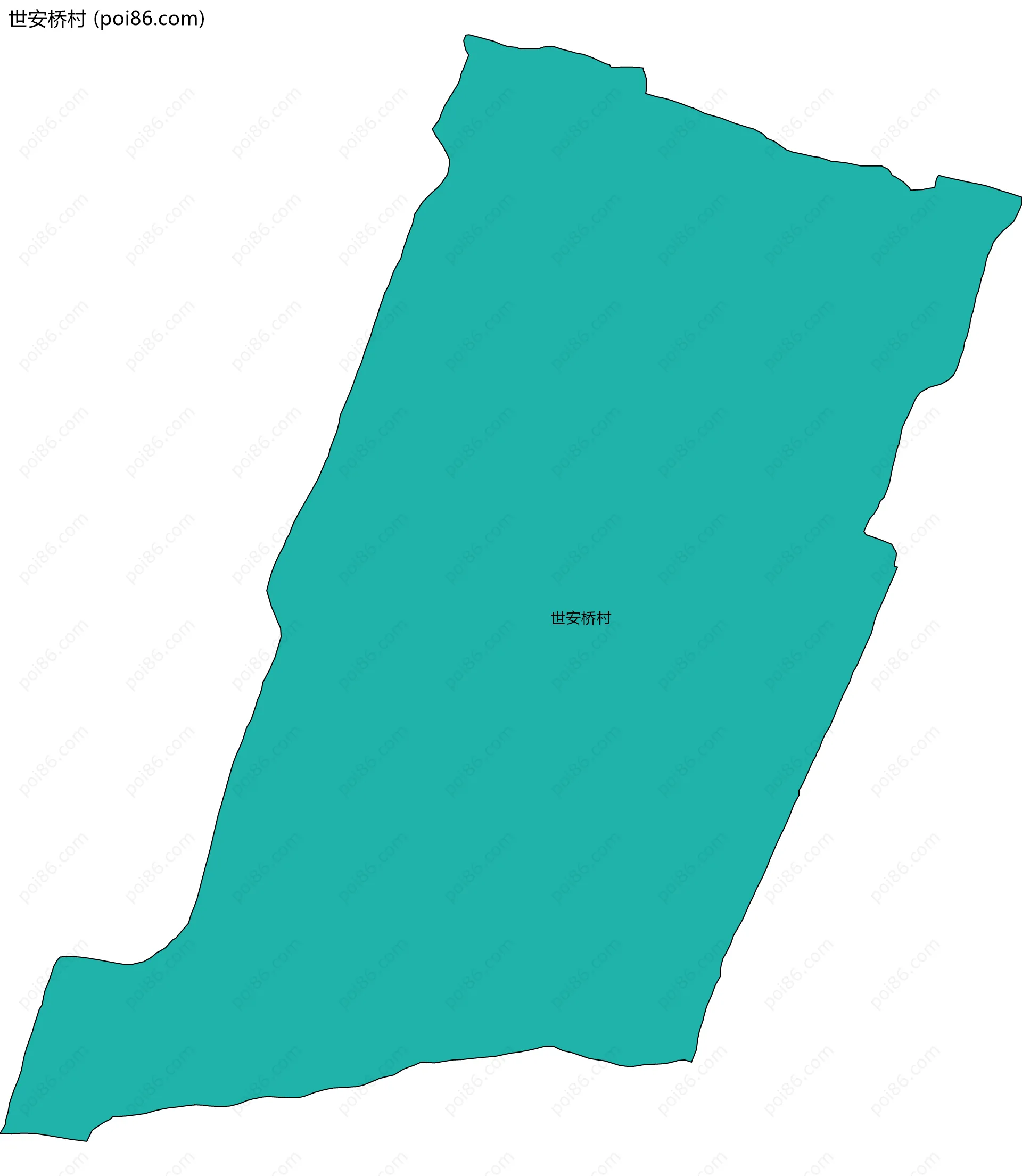 世安桥村边界地图