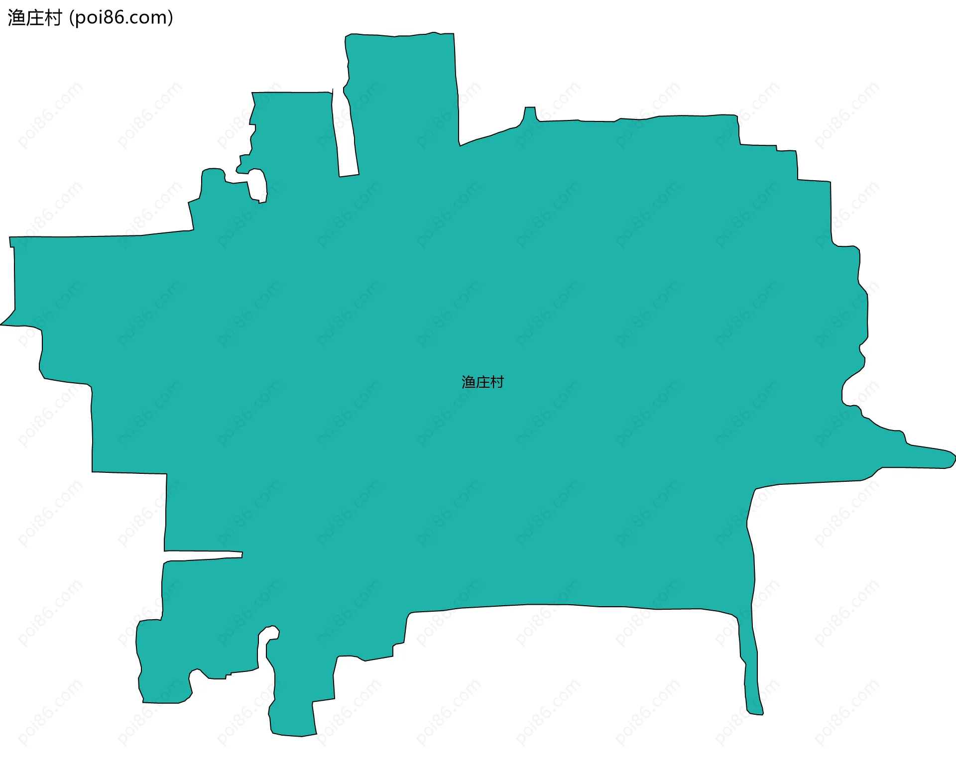 渔庄村边界地图