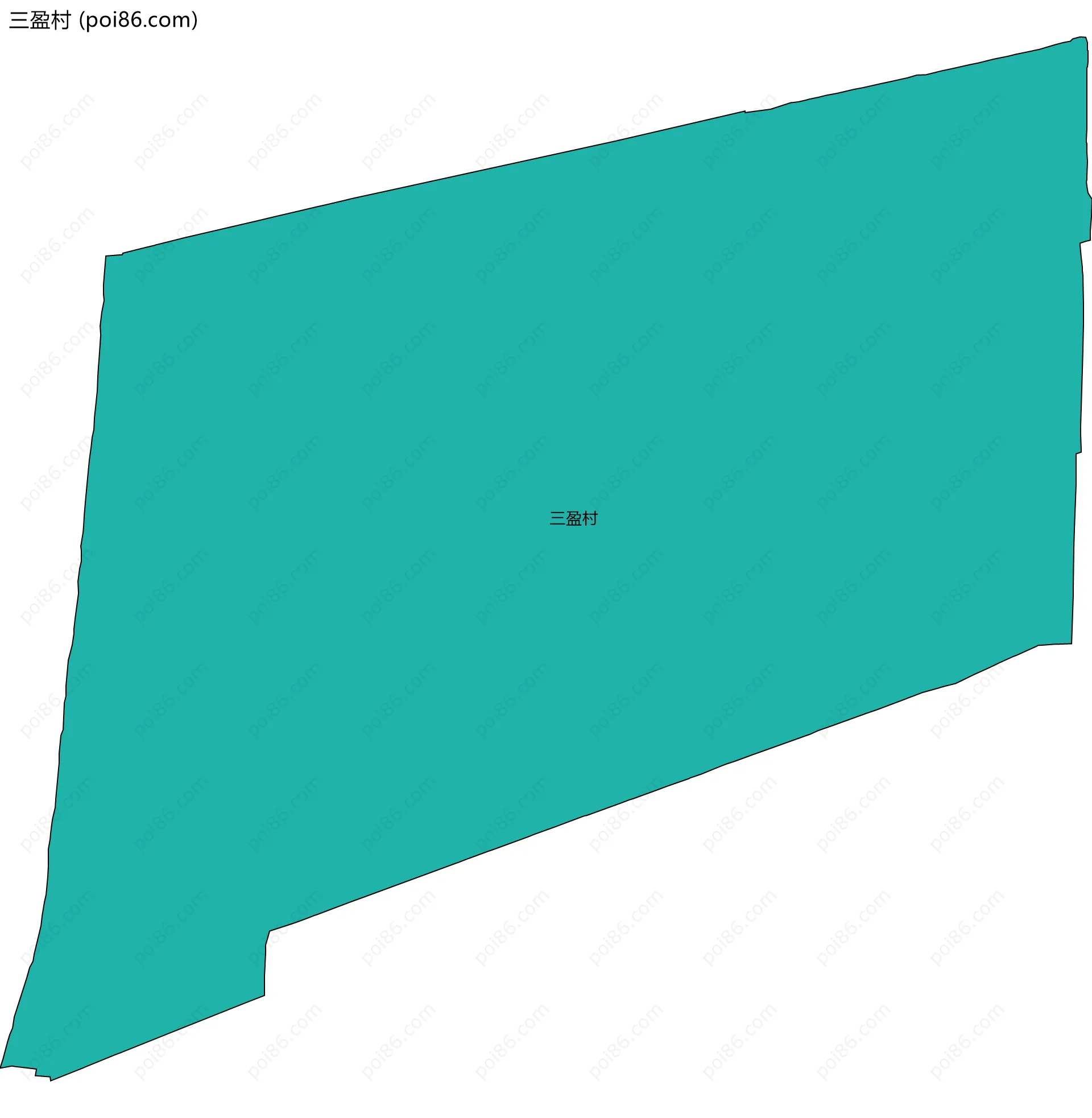 三盈村边界地图