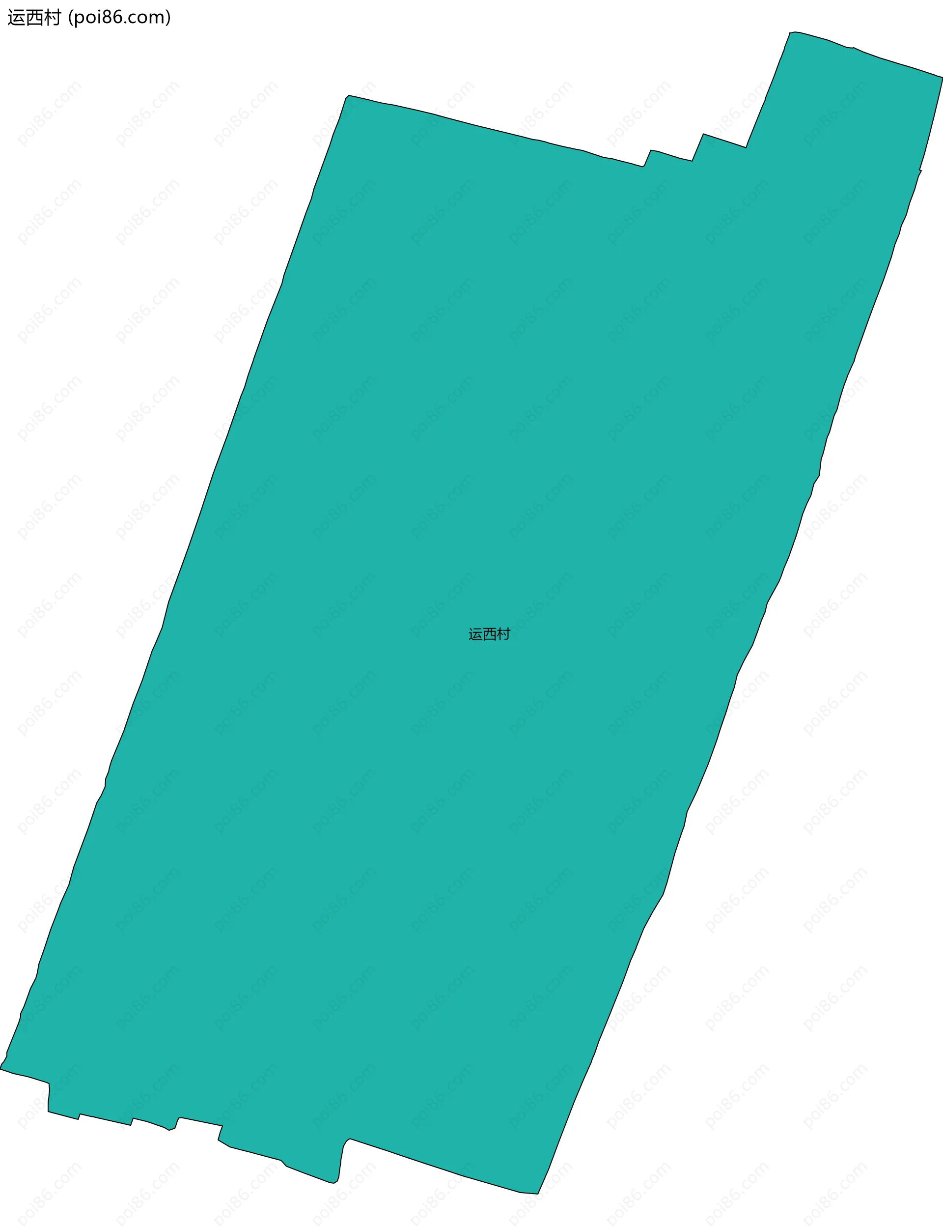 运西村边界地图