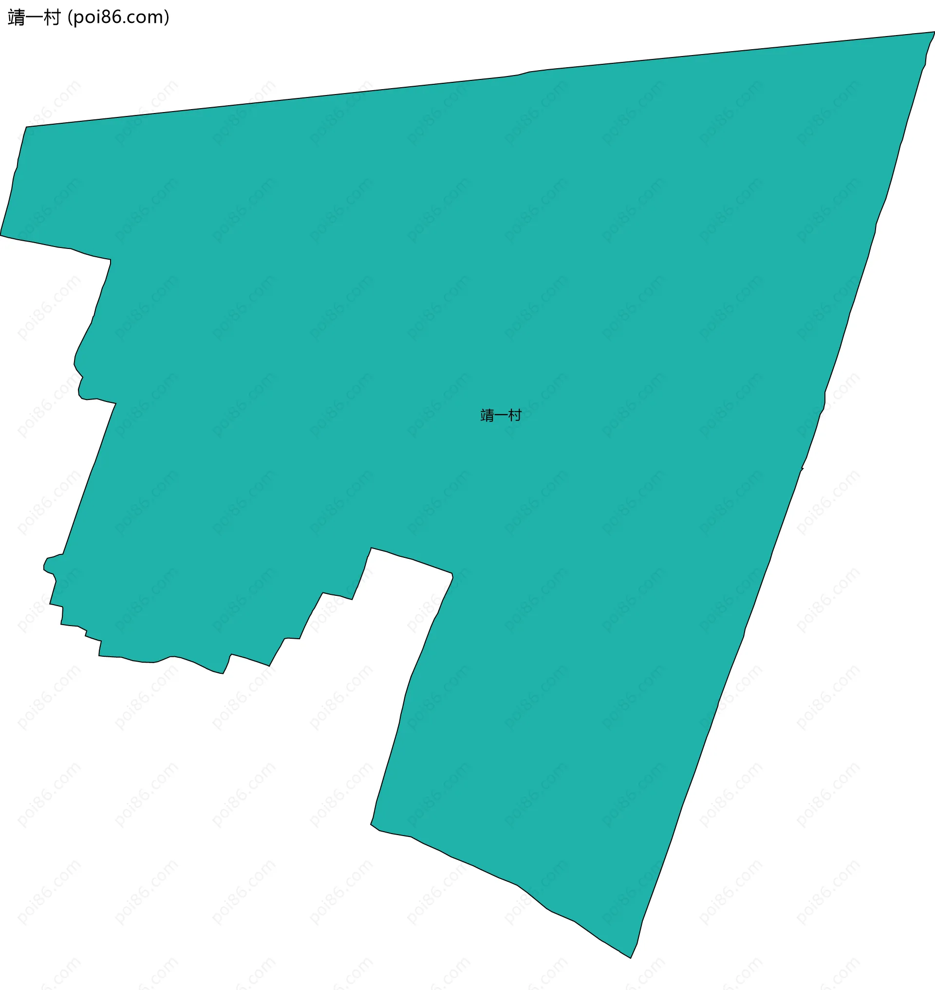 靖一村边界地图