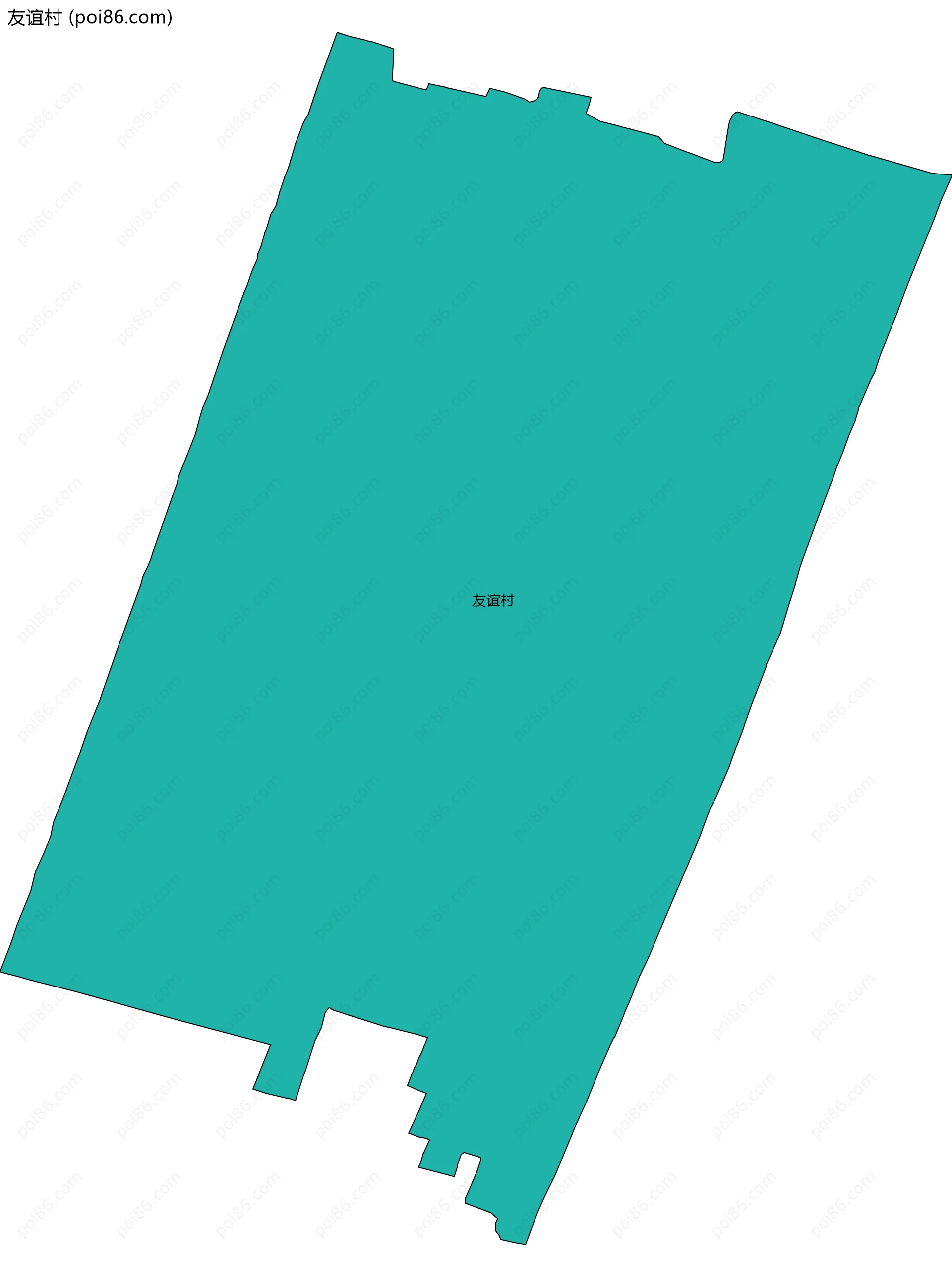 友谊村边界地图
