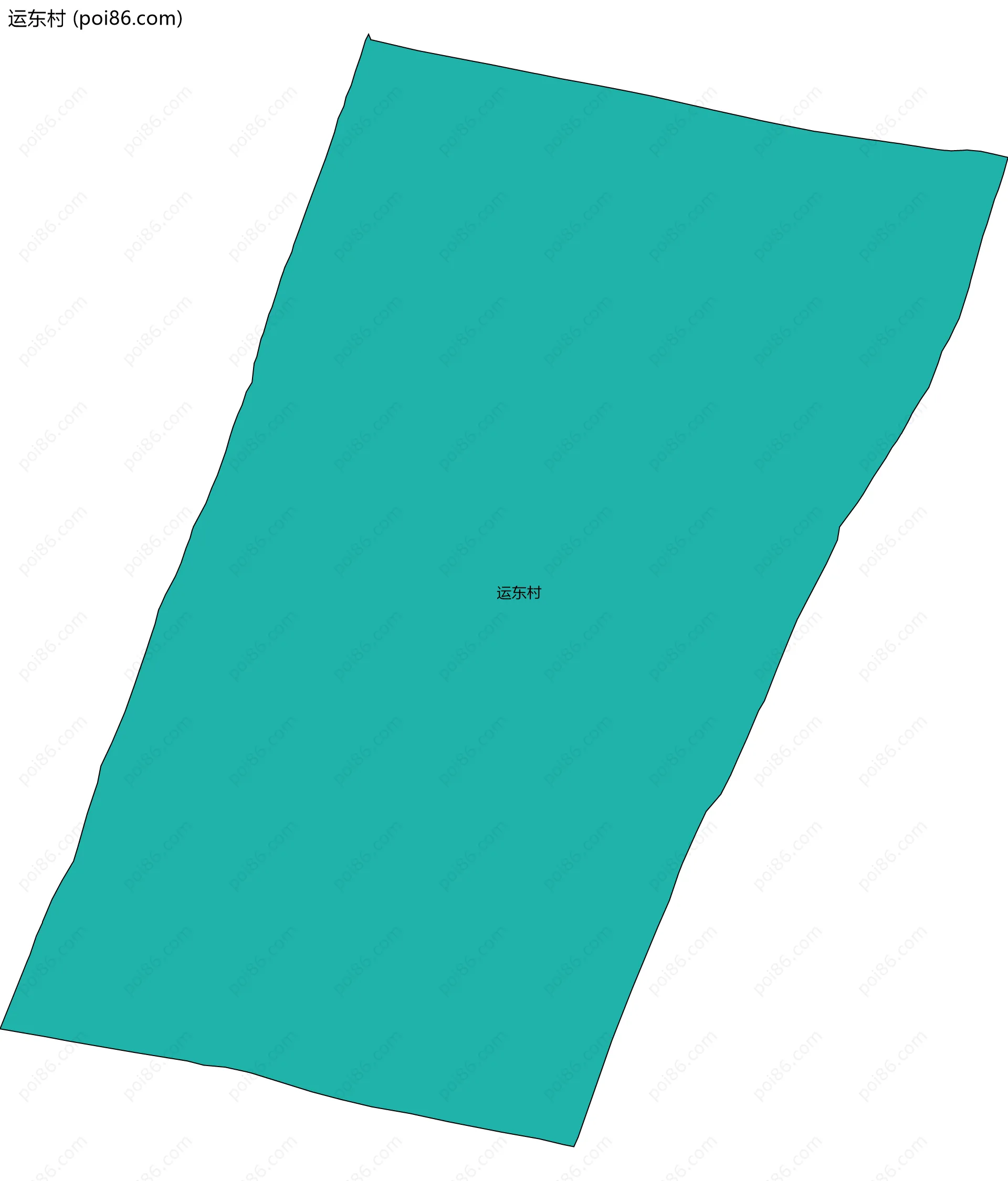 运东村边界地图