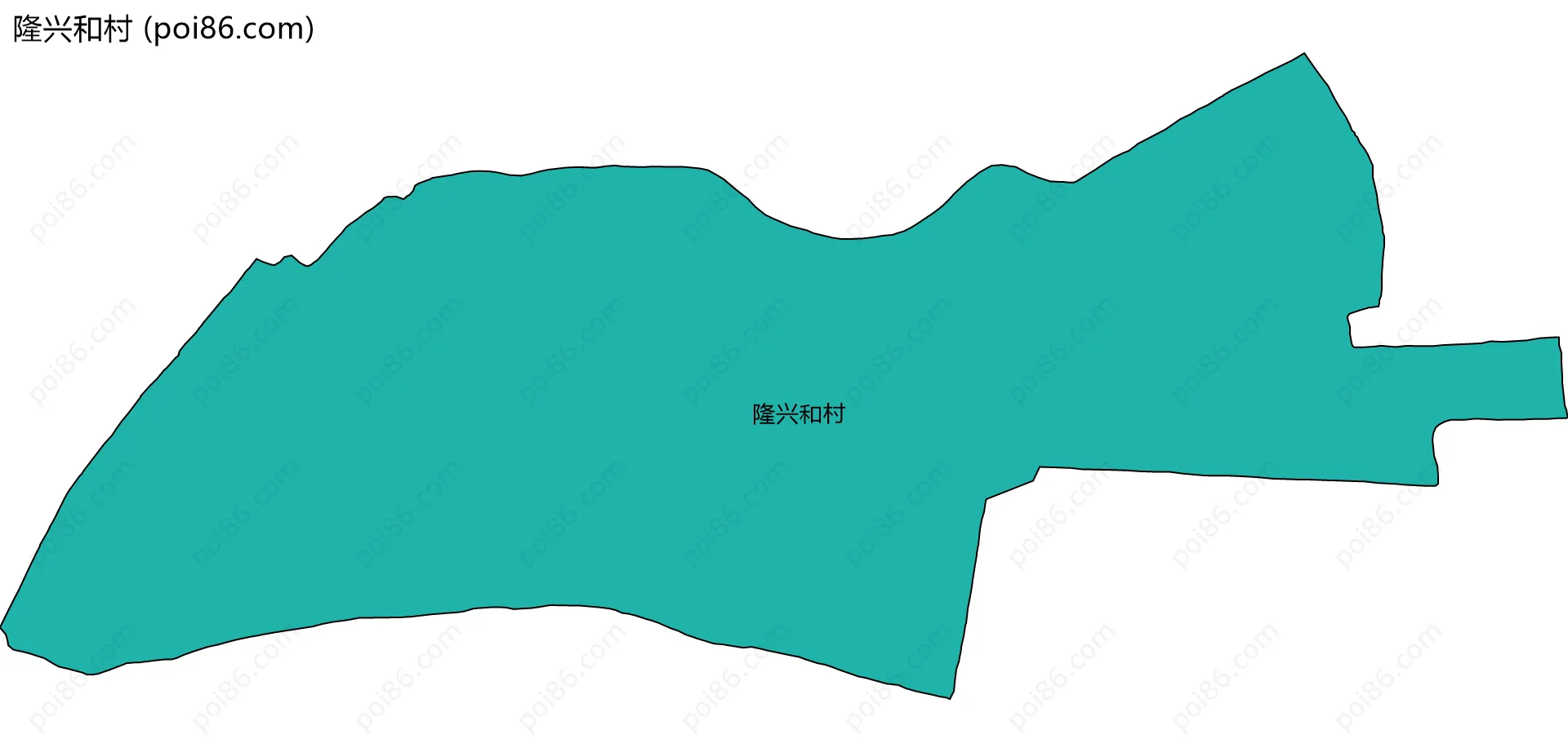 隆兴和村边界地图