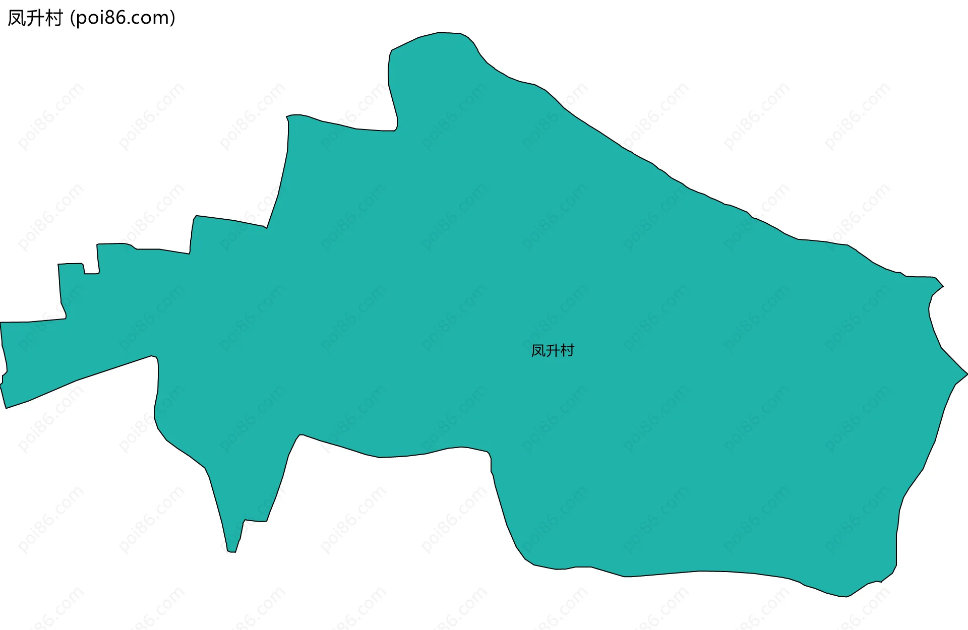 凤升村边界地图