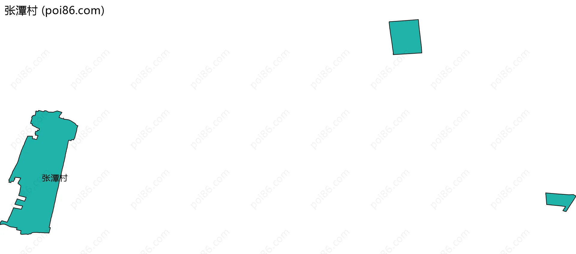张潭村边界地图