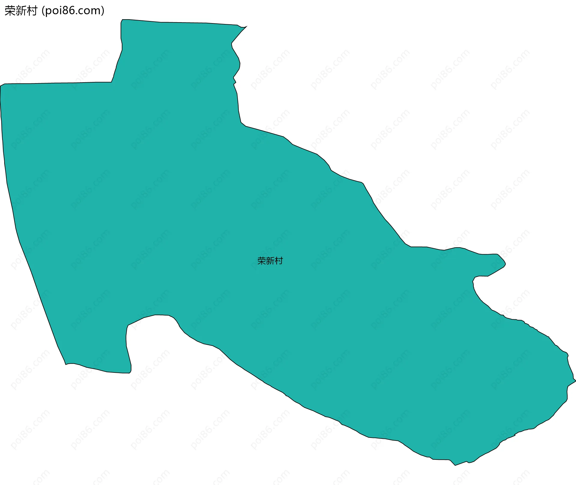荣新村边界地图