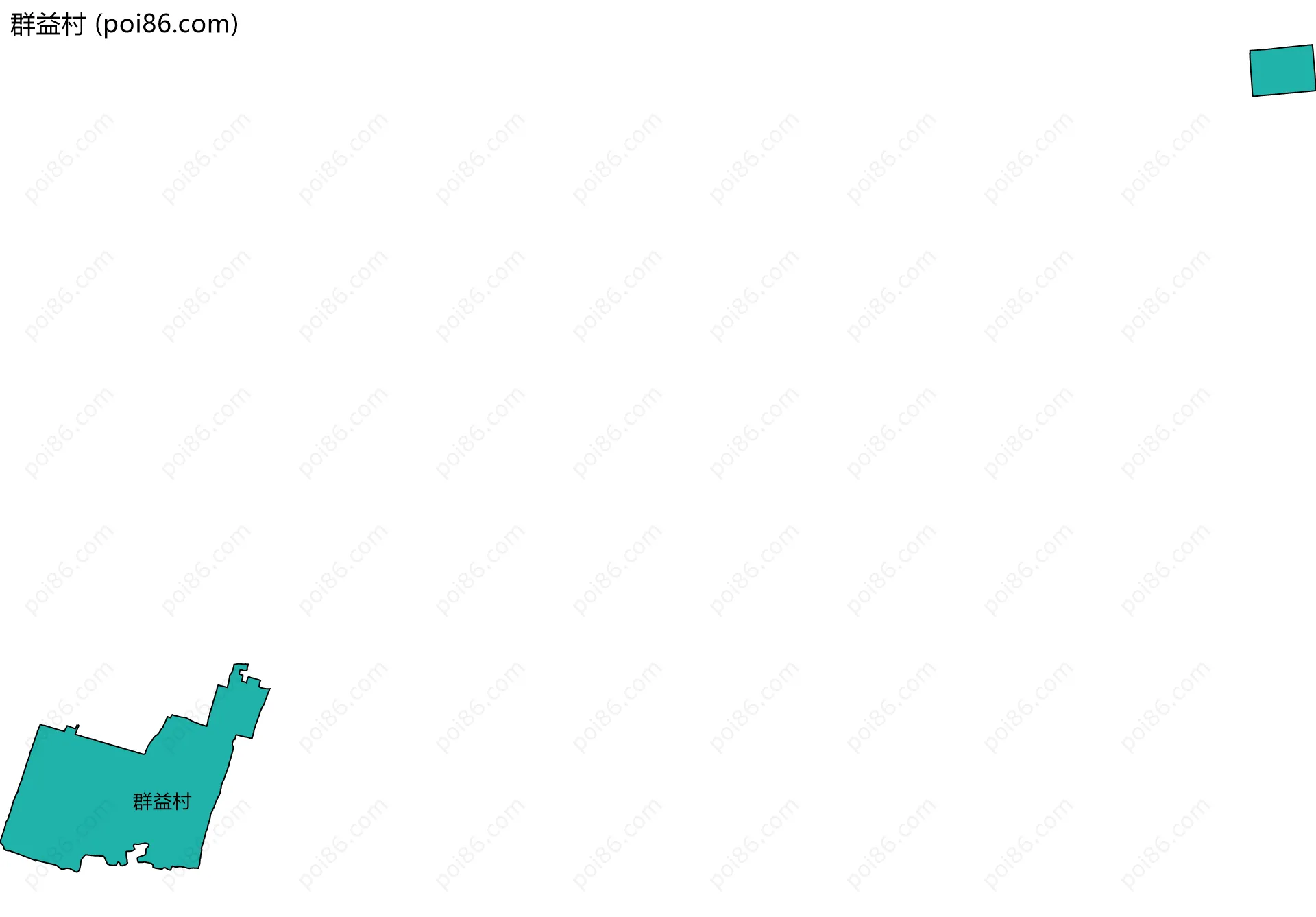 群益村边界地图