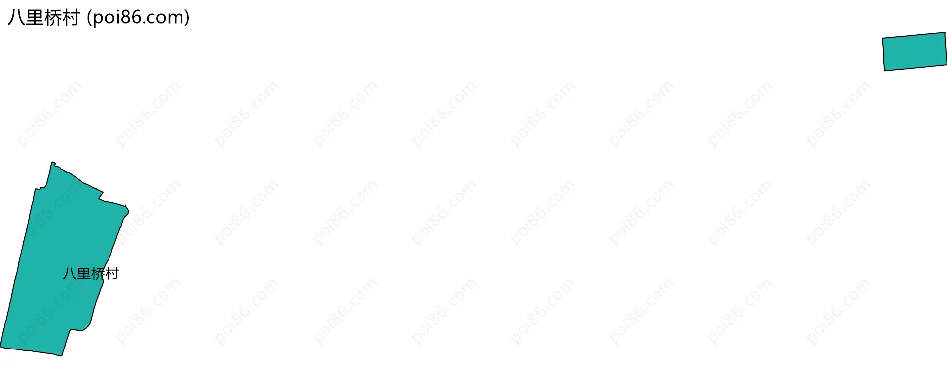 八里桥村边界地图