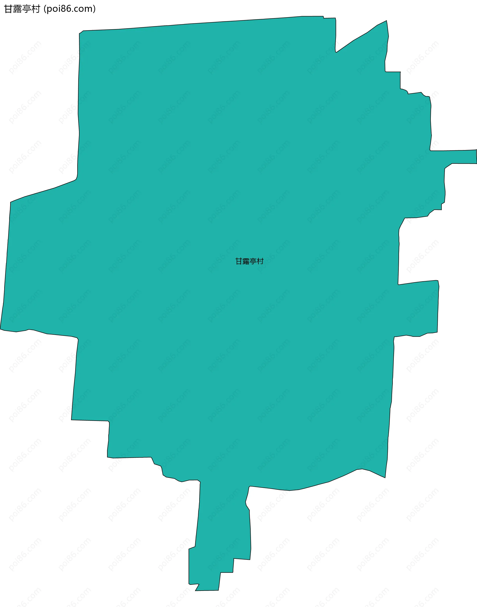 甘露亭村边界地图