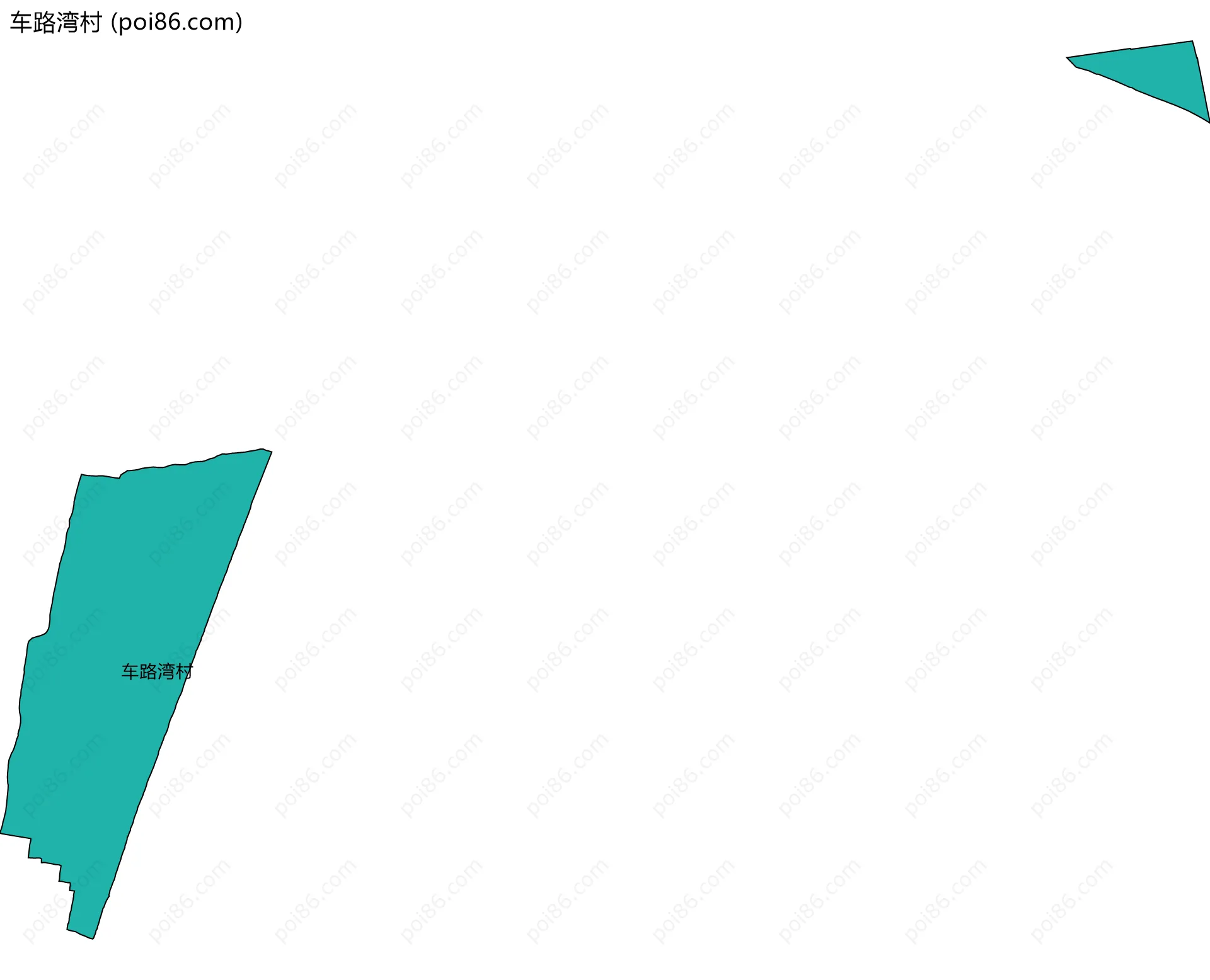 车路湾村边界地图