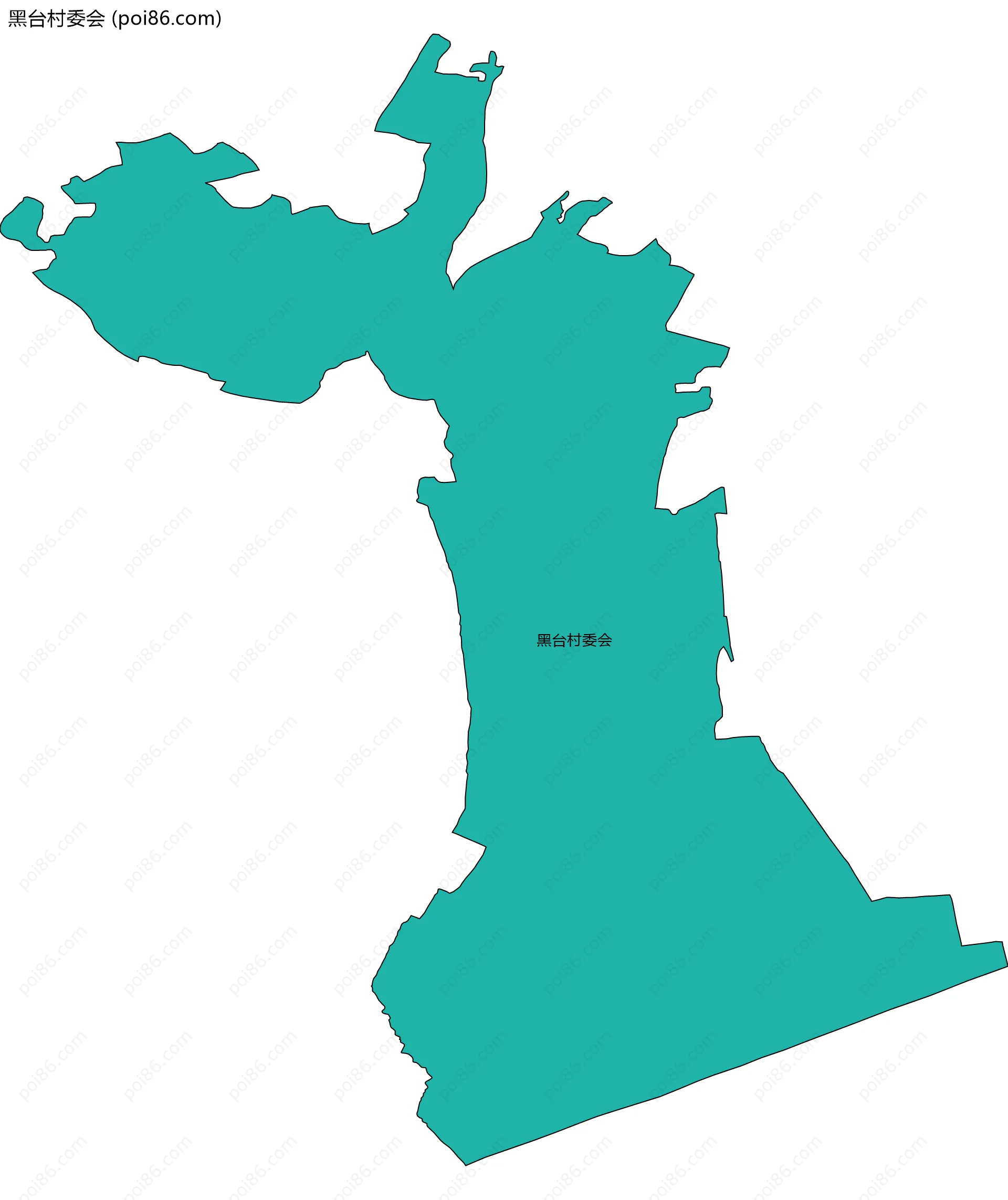 黑台村委会边界地图