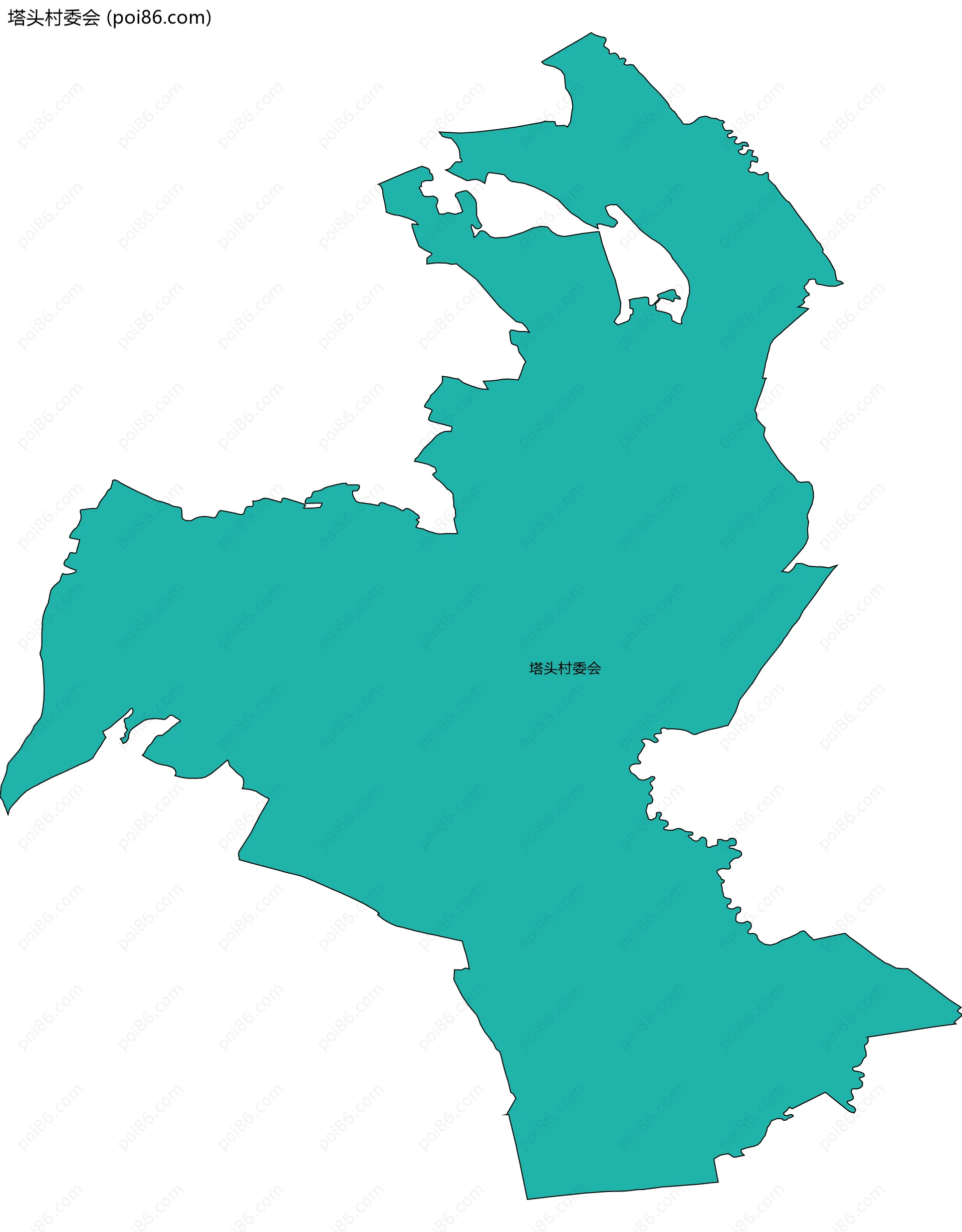 塔头村委会边界地图