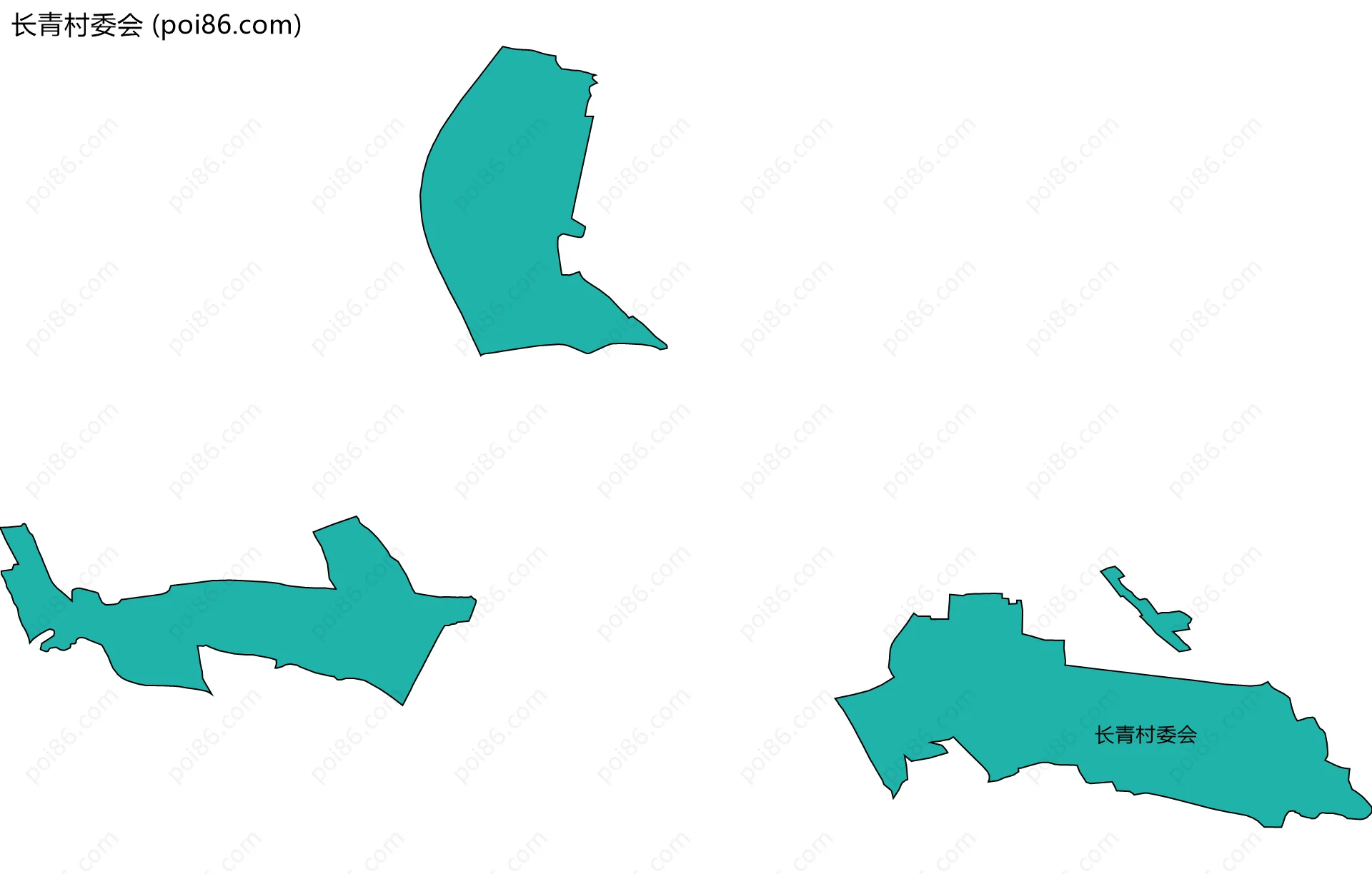 长青村委会边界地图