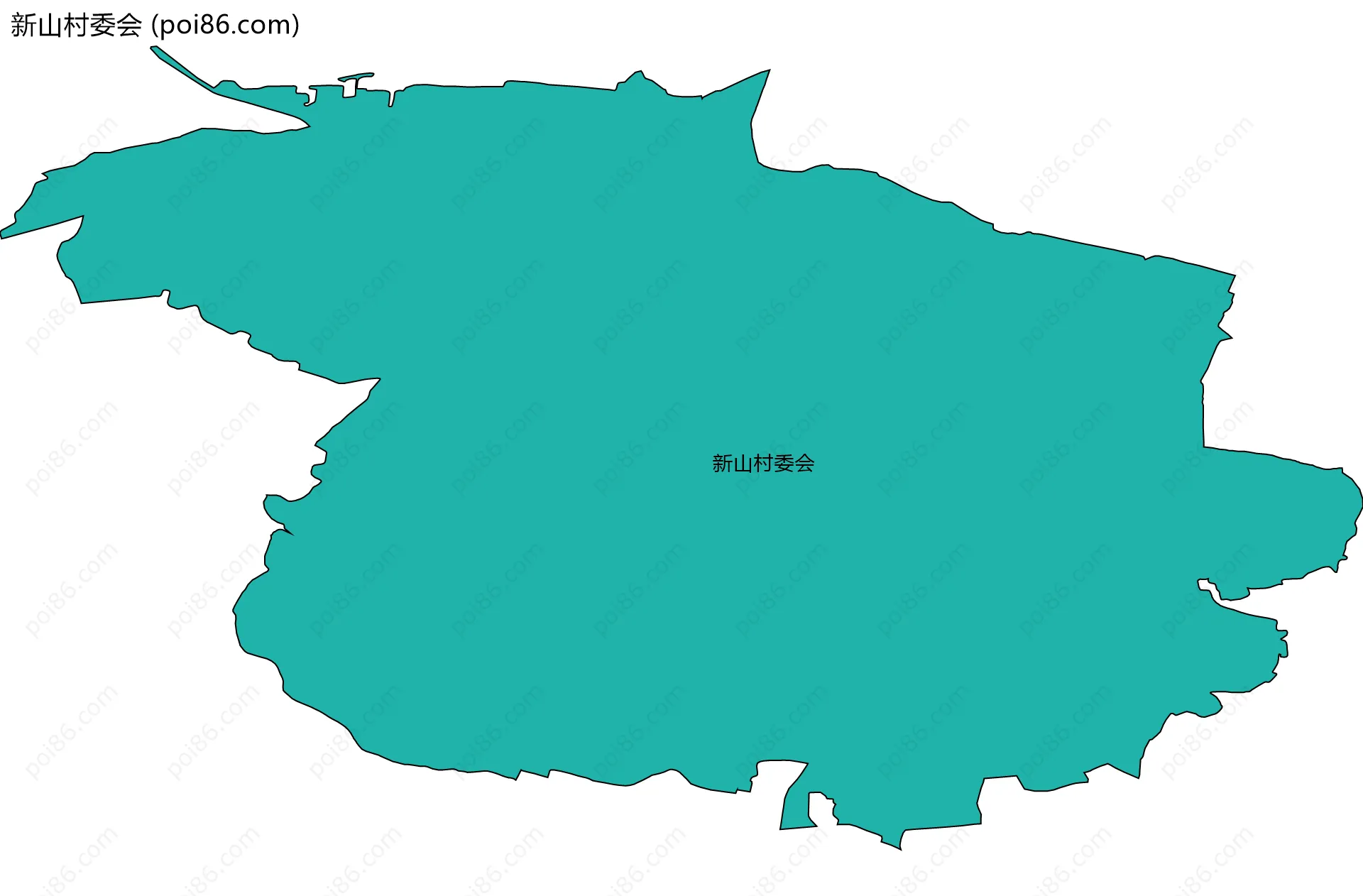 新山村委会边界地图