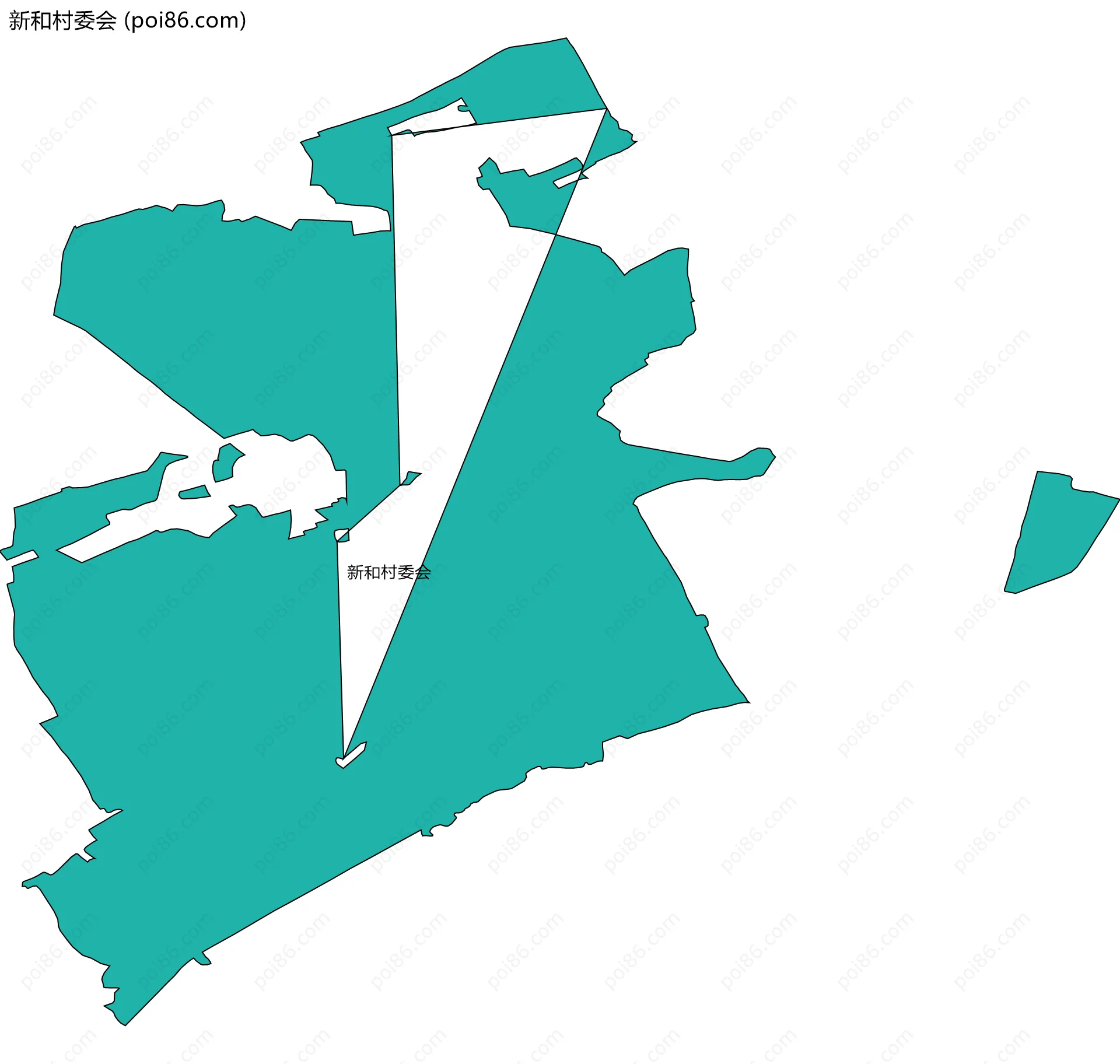 新和村委会边界地图