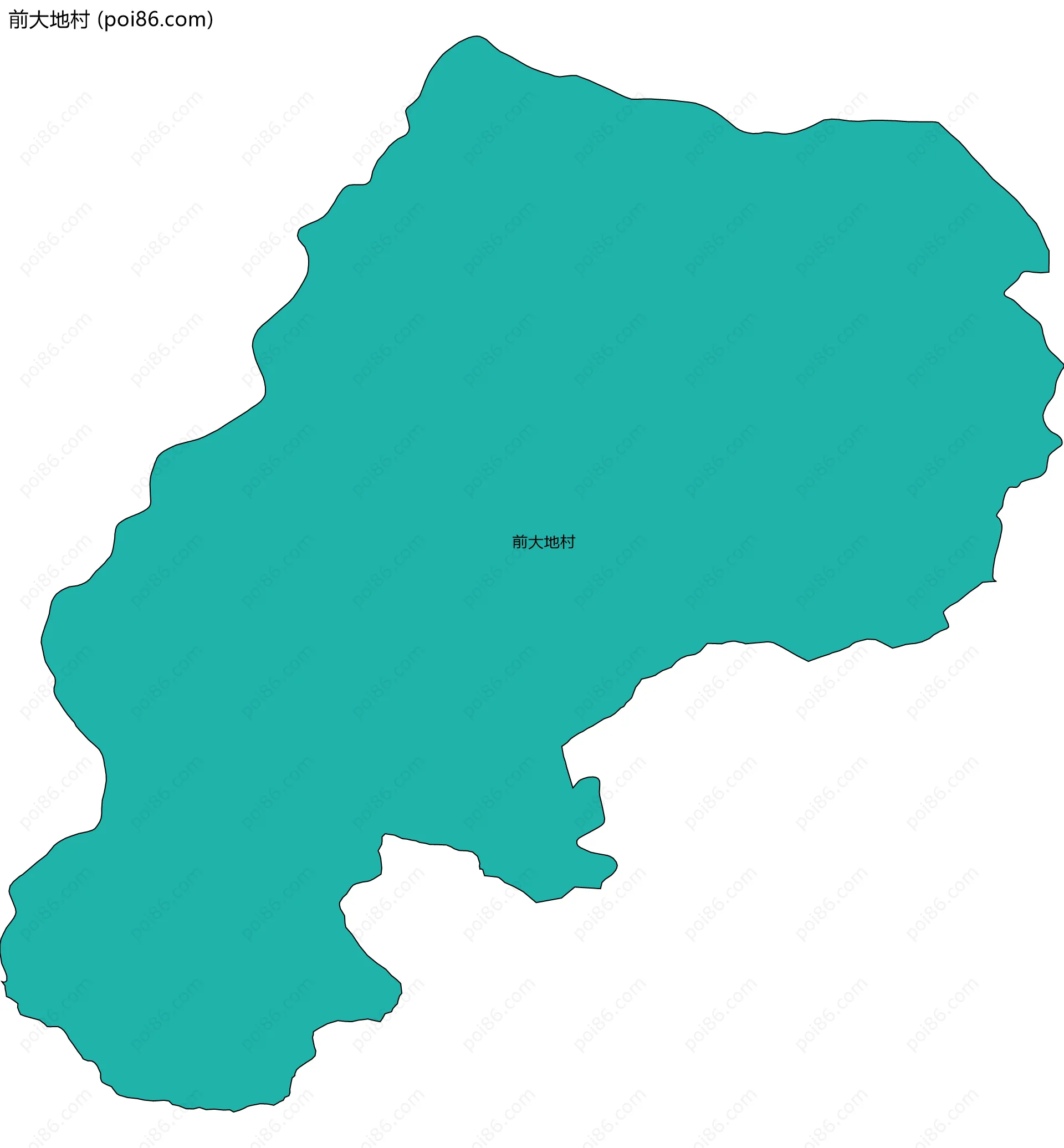 前大地村边界地图