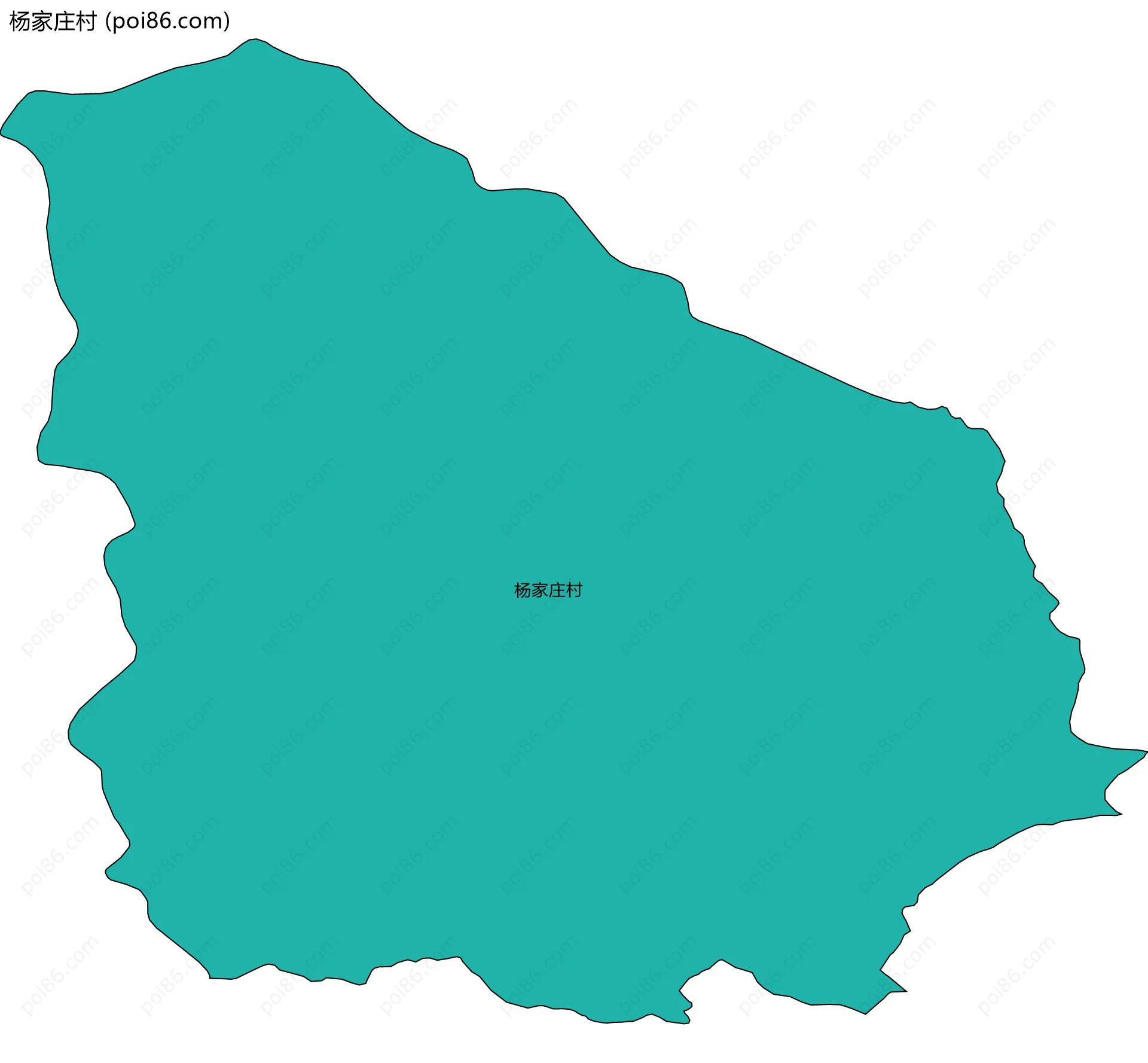 杨家庄村边界地图
