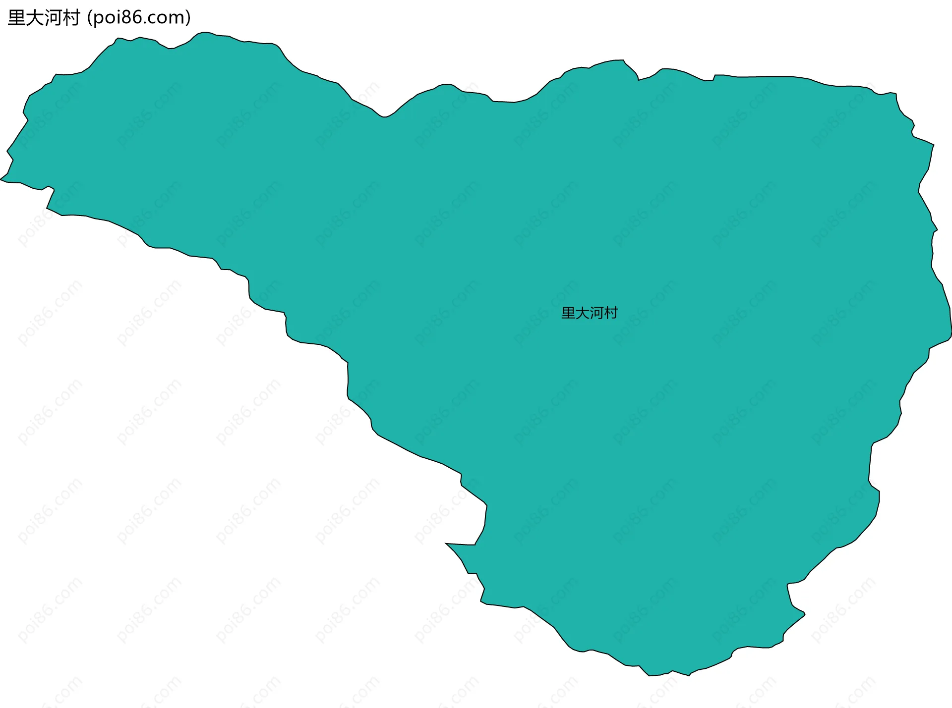 里大河村边界地图