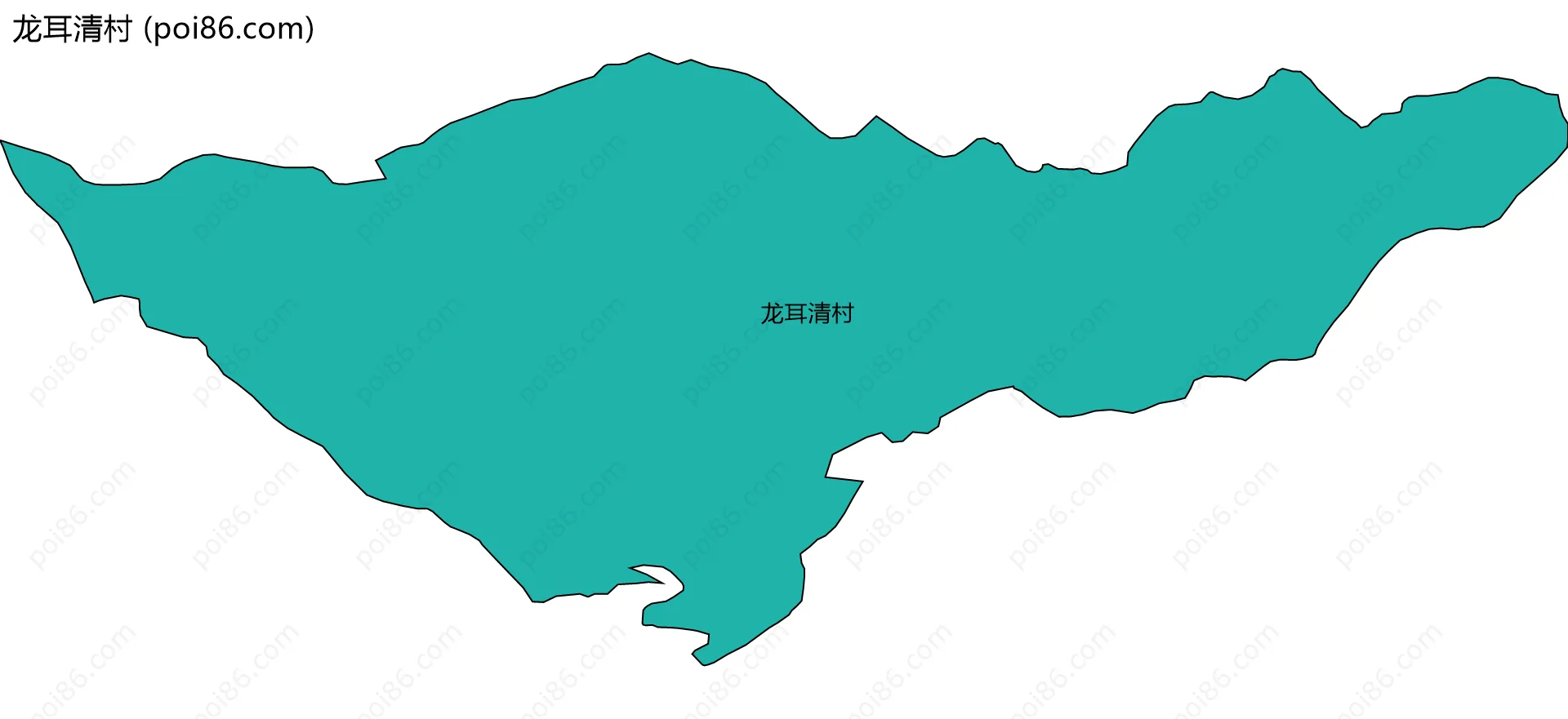 龙耳清村边界地图