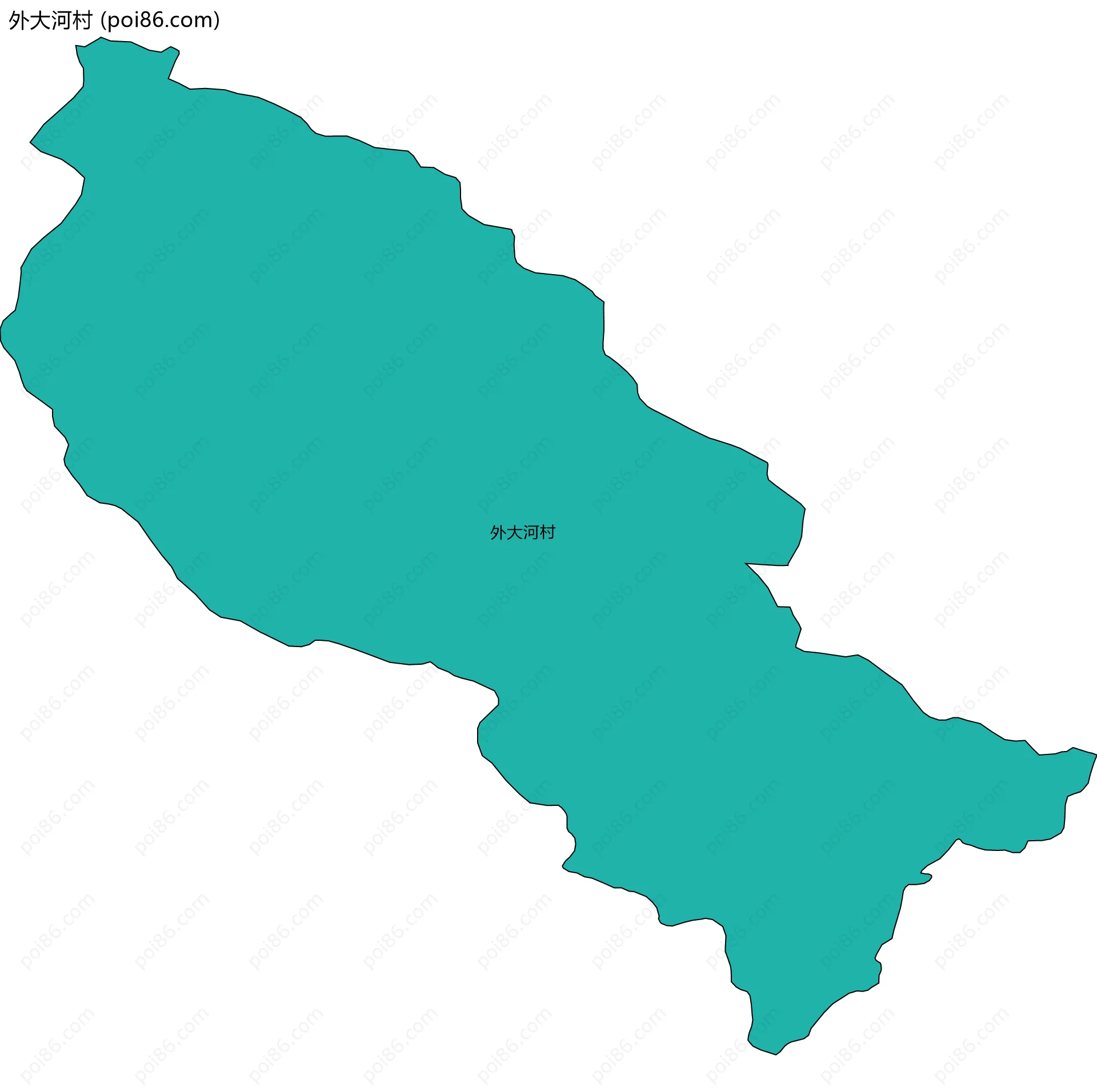 外大河村边界地图