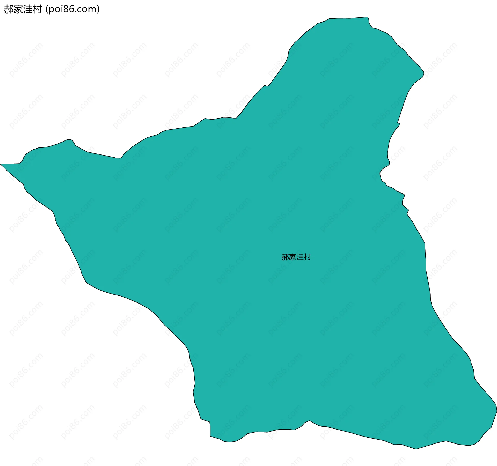 郝家洼村边界地图