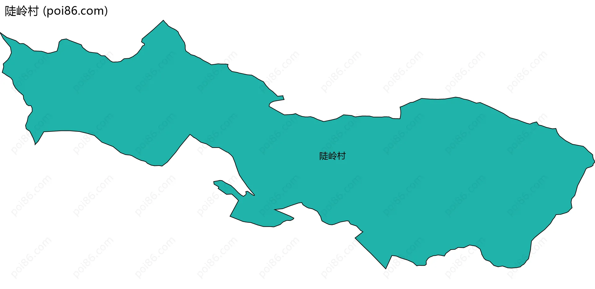 陡岭村边界地图