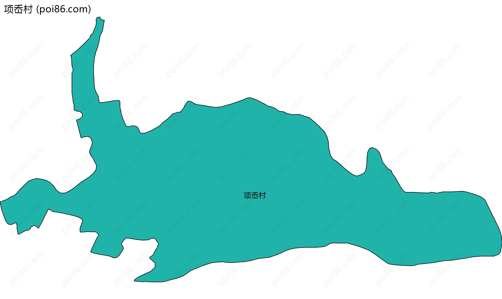 项岙村边界地图